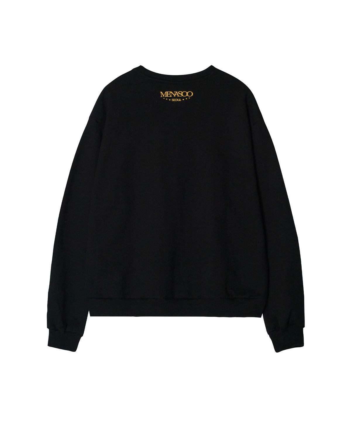 미나수(MENASOO) Heritage Cotton Sweatshirt_Black