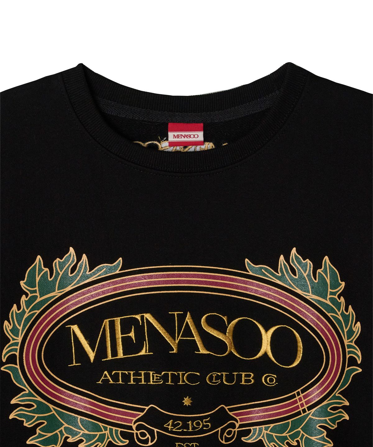미나수(MENASOO) Heritage Cotton Sweatshirt_Black