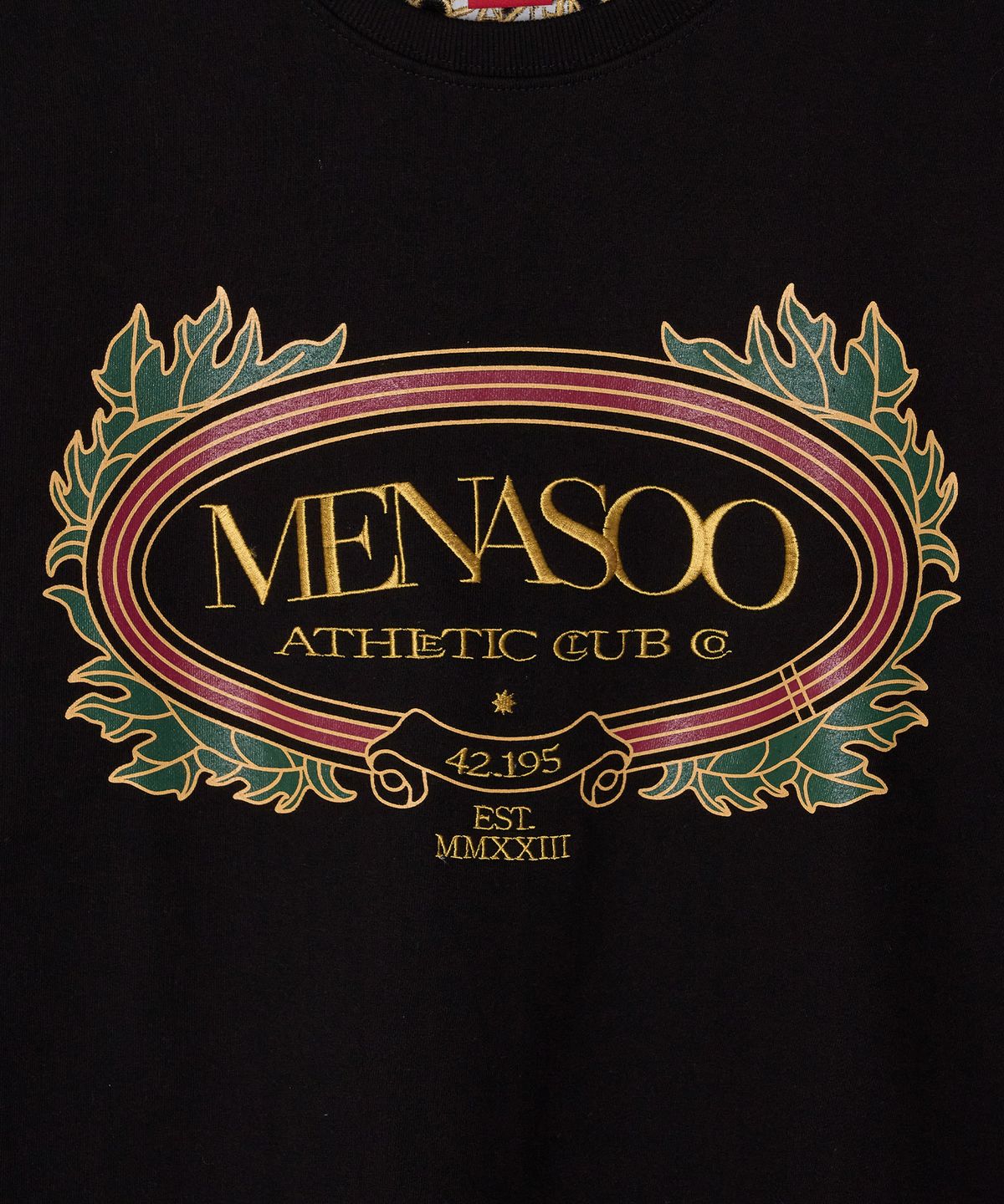 미나수(MENASOO) Heritage Cotton Sweatshirt_Black