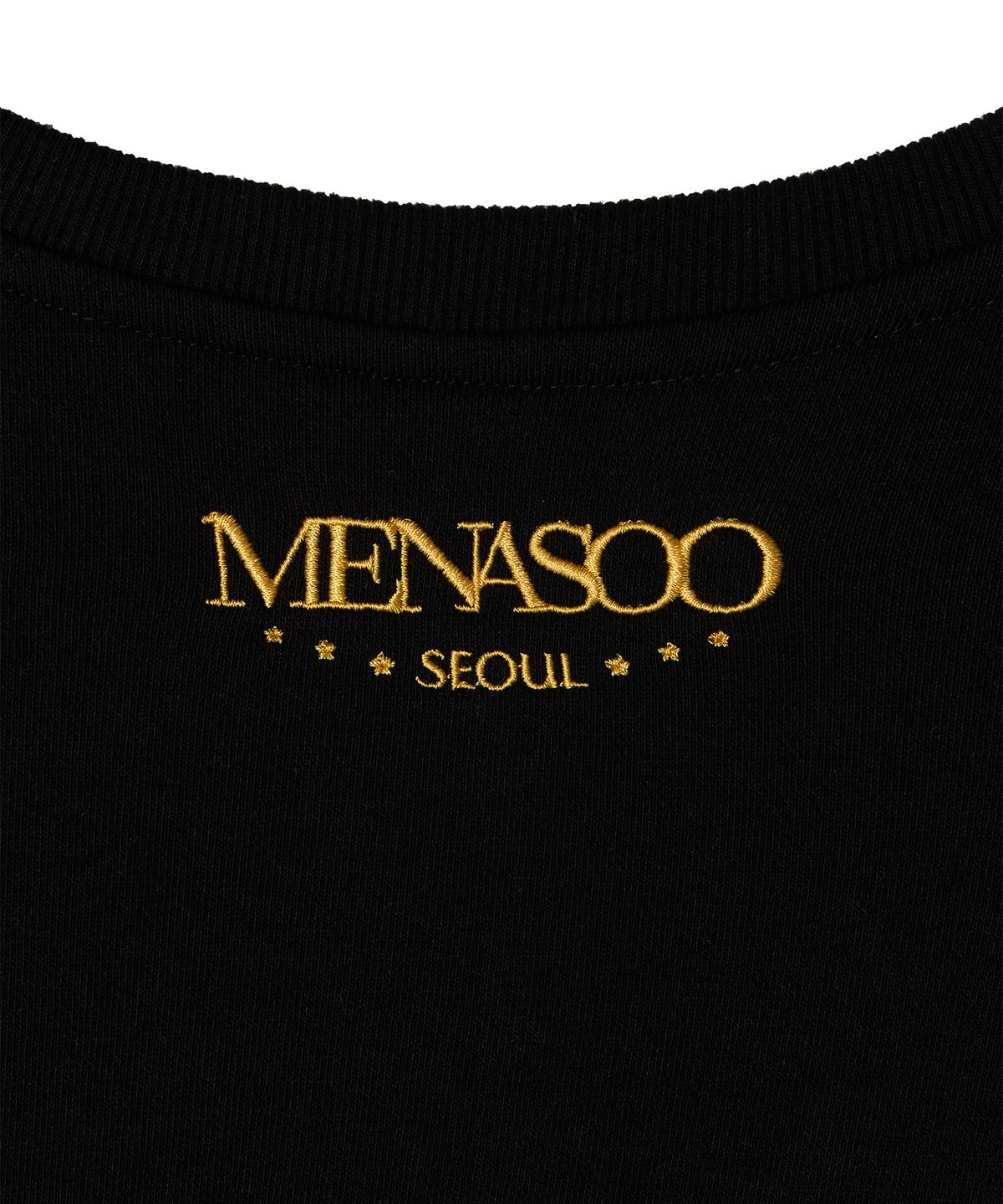 미나수(MENASOO) Heritage Cotton Sweatshirt_Black