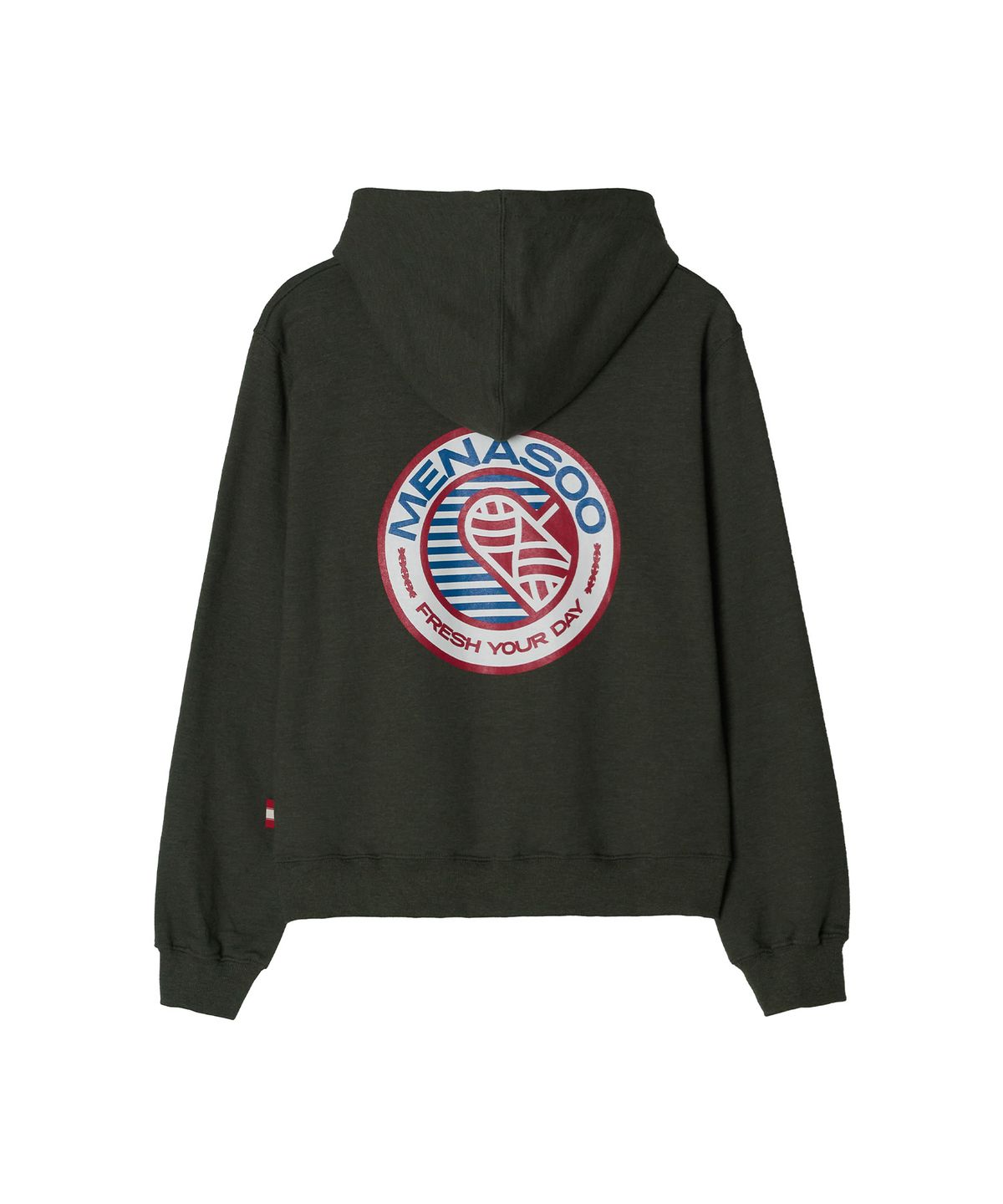 미나수(MENASOO) Menasoo Hearttrack Hoodie_Khaki