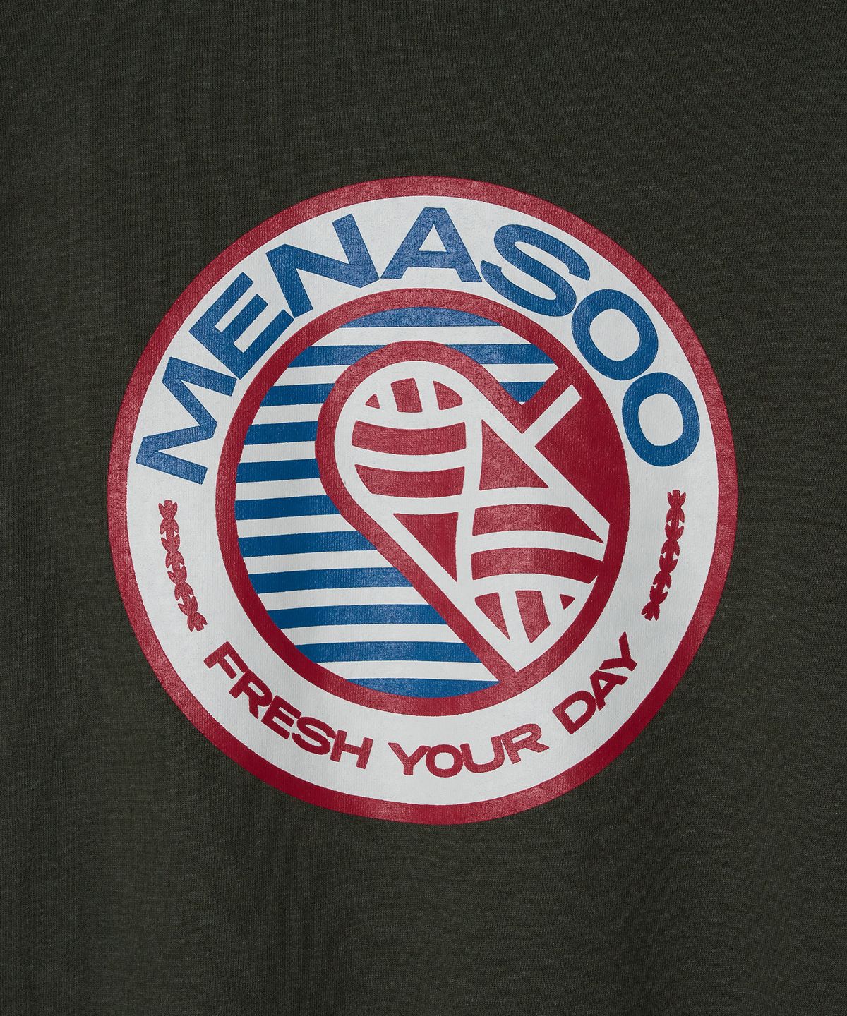 미나수(MENASOO) Menasoo Hearttrack Hoodie_Khaki