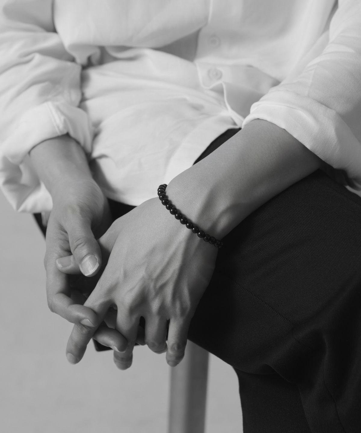 노비스도쿄(NOVICE TOKYO) 오닉스 볼 팔찌 Onyx Ball braslet [Stainless] / One color