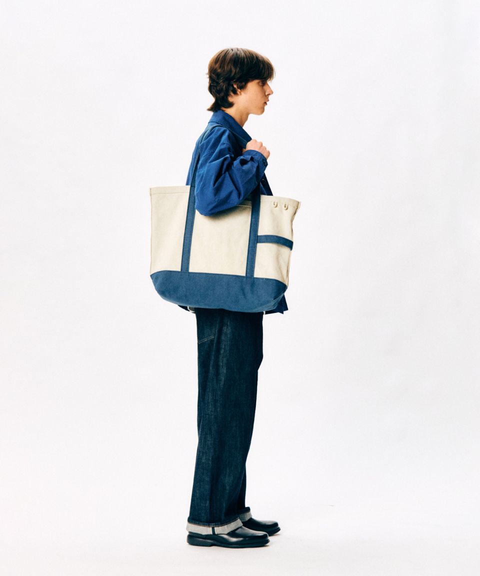 MUSINSA | ESPIONAGE French Wide Work Jacket (Moleskin) French Blue