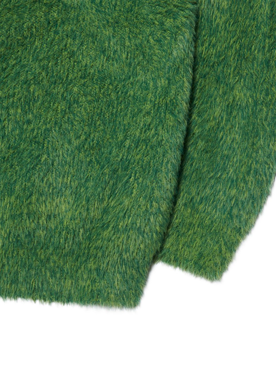 MUSINSA | NOMANUAL CROPPED HAIRY KNIT - GRASS GREEN
