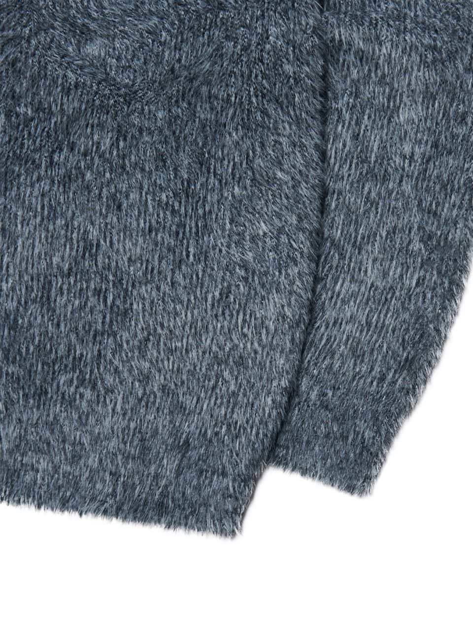 MUSINSA | NOMANUAL CROPPED HAIRY KNIT - MELANGE