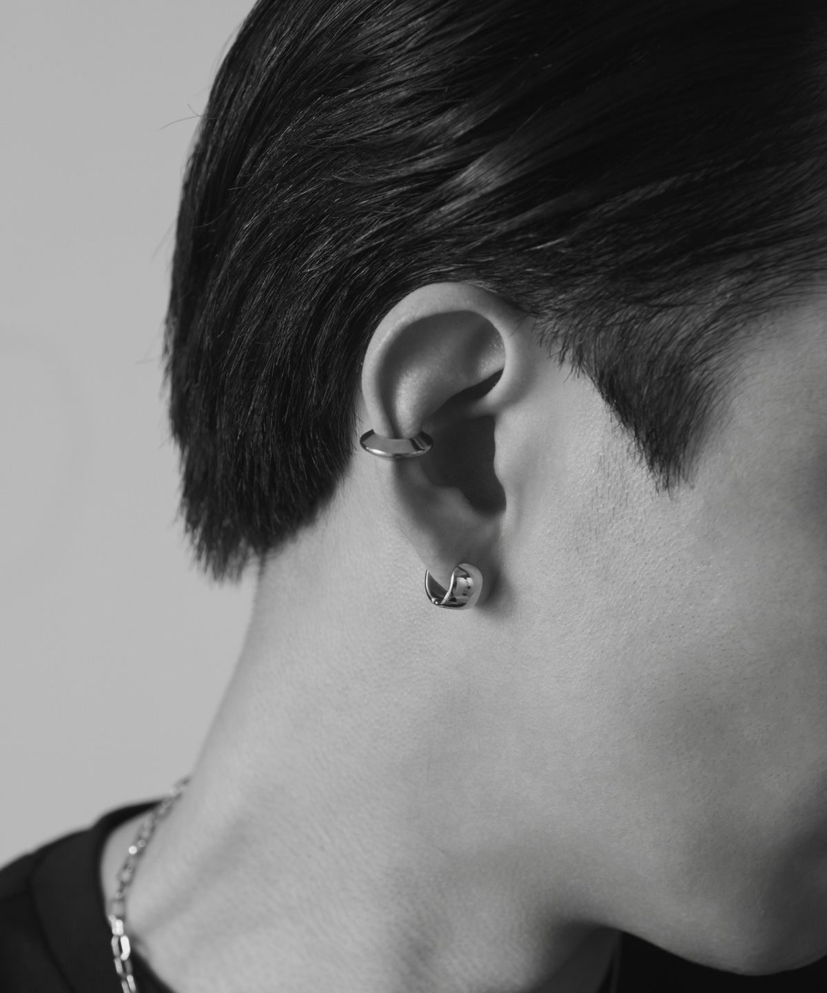 노비스도쿄(NOVICE TOKYO) 디스크 후프 이어 커프[Stainless Steel] Disc Hoop Ear Cuff