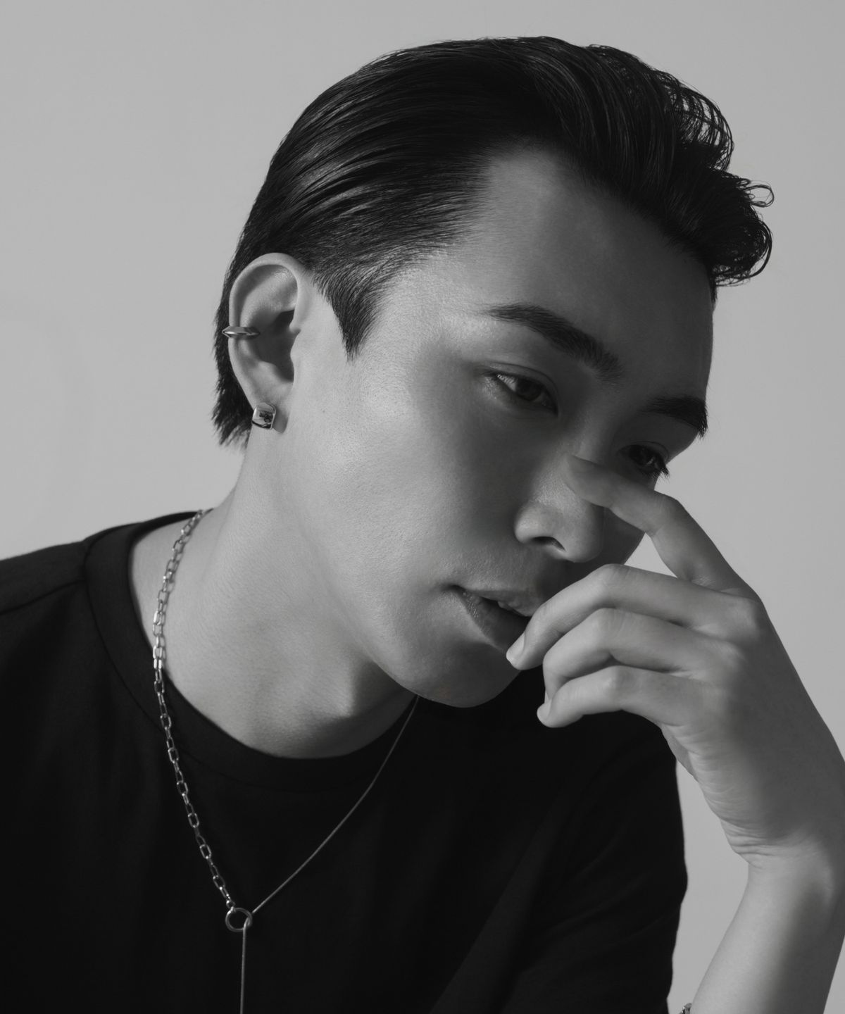 노비스도쿄(NOVICE TOKYO) 디스크 후프 이어 커프[Stainless Steel] Disc Hoop Ear Cuff
