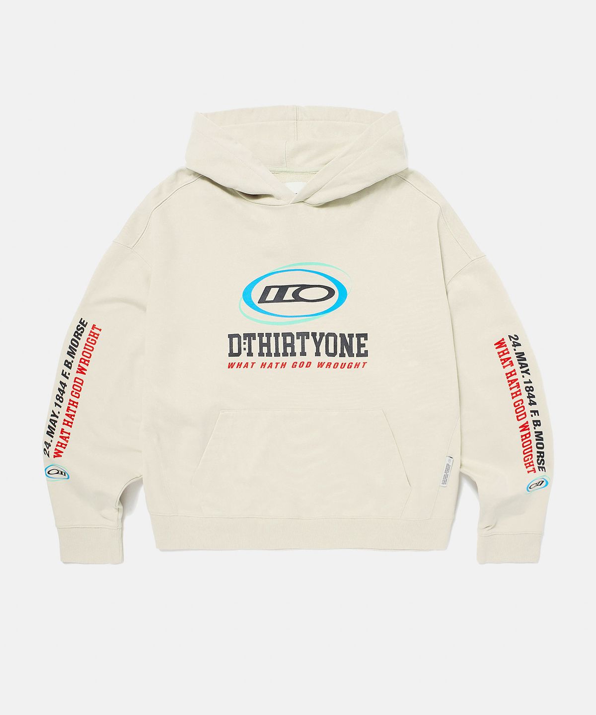 디써티원(DTHIRTYONE) Multi Circle Pigment Hoodie (SAND BEIGE)