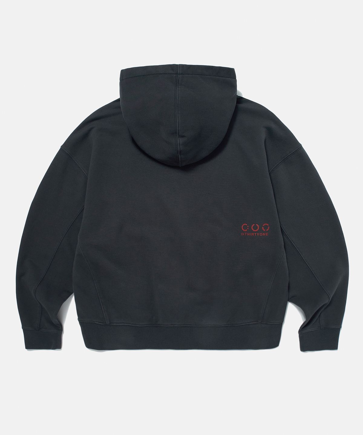 디써티원(DTHIRTYONE) College 1844 Pigment Hoodie (CHARCOAL)