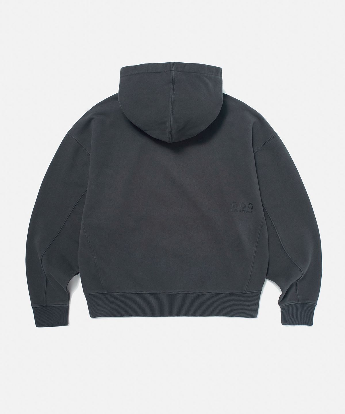 디써티원(DTHIRTYONE) DTO Embroidered Pigment Hoodie (CHARCOAL)