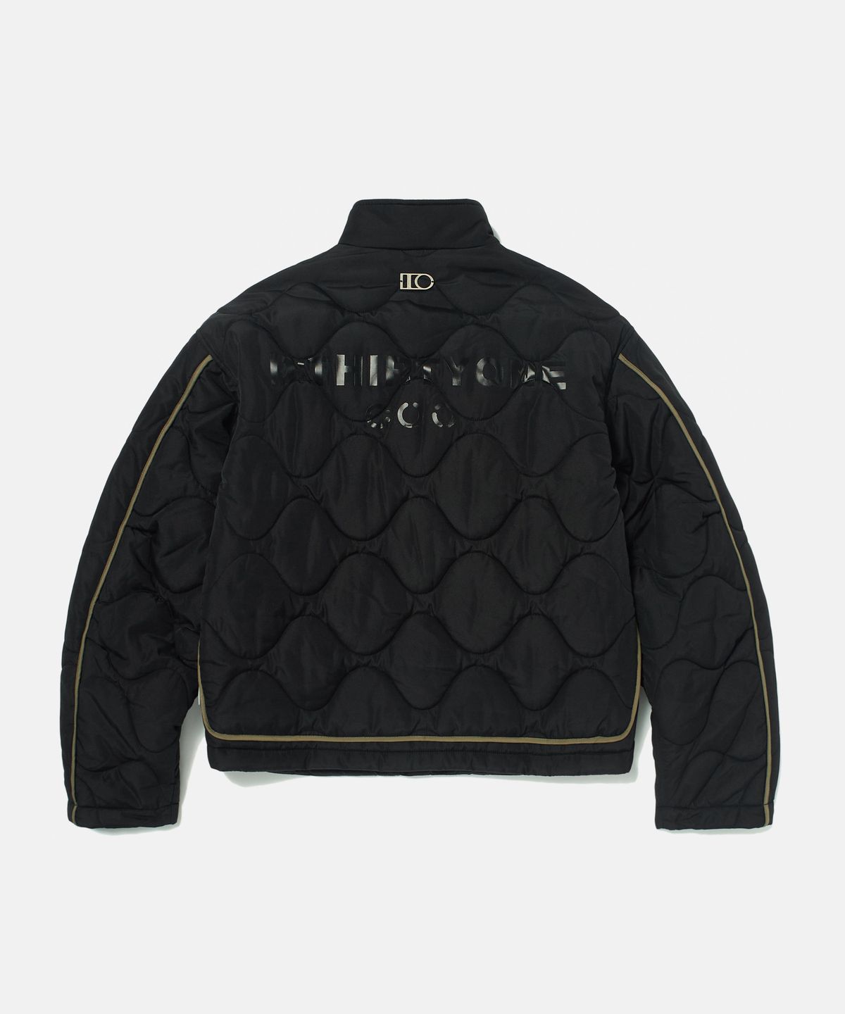 디써티원(DTHIRTYONE) Padded Wave Quilting Jacket (BLACK)
