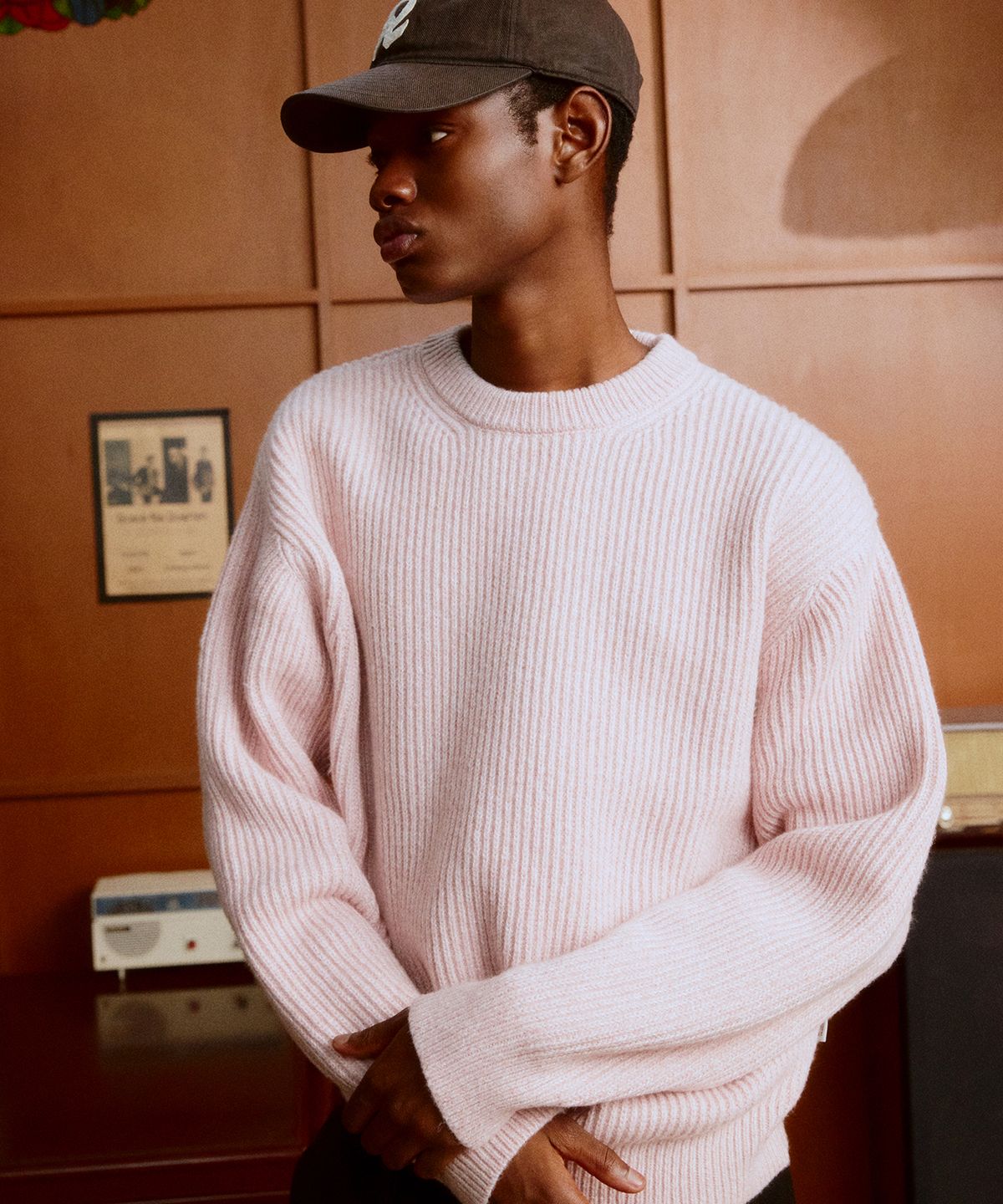 디써티원(DTHIRTYONE) Multi-tweed Sweater (POWDER PINK)