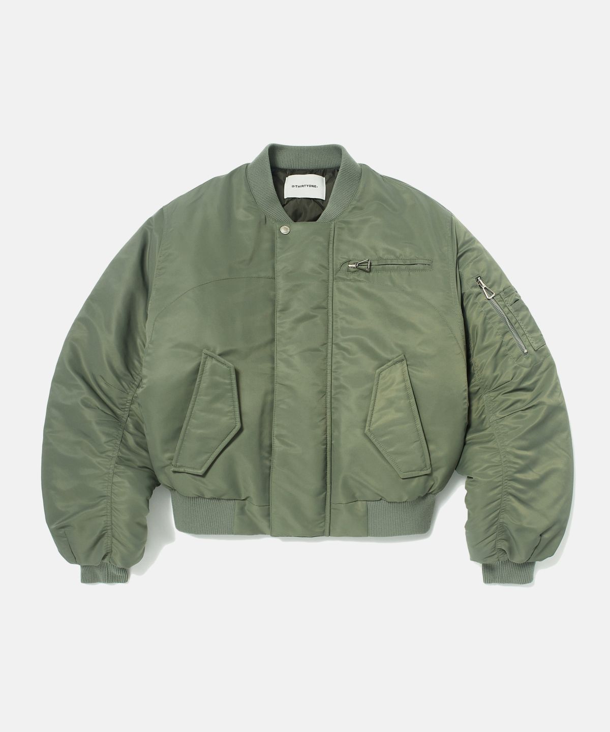 디써티원(DTHIRTYONE) Padded MA-1 Bomber Jacket (OLIVE GREEN)