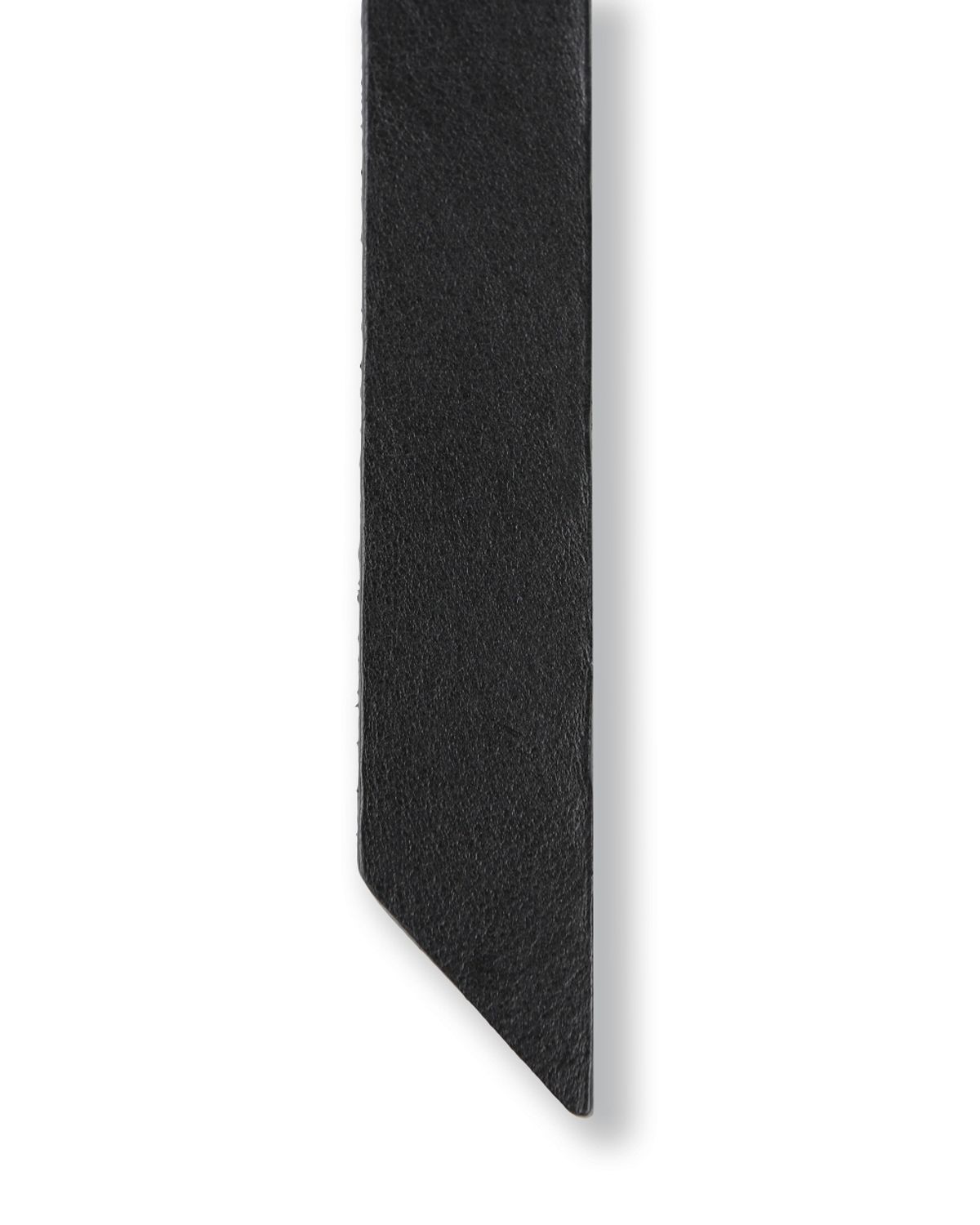 비슬로우(BESLOW) SQUARE RING SLIM LEATHER BELT BLACK