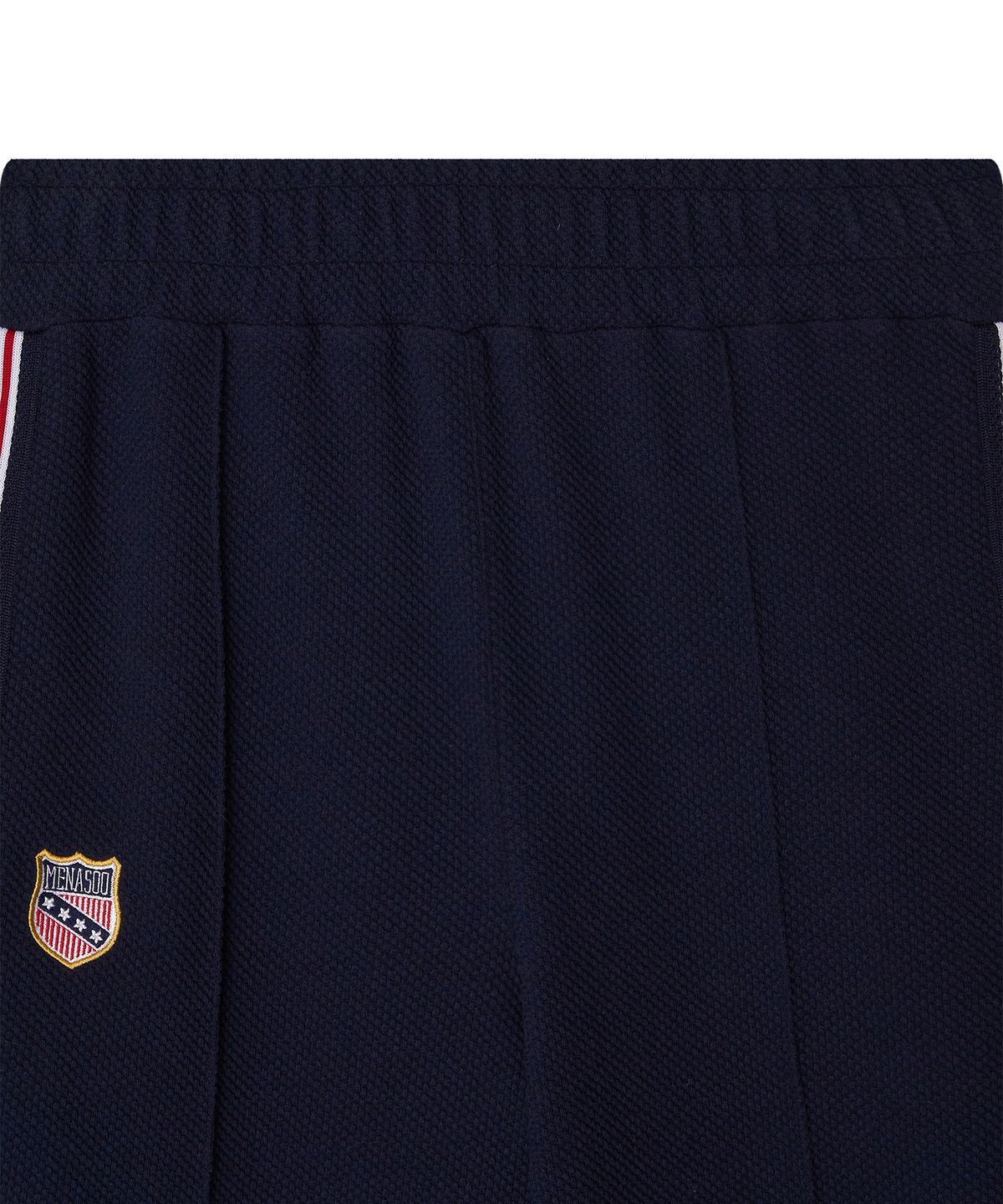 미나수(MENASOO) Waffle Wide Pants_Navy