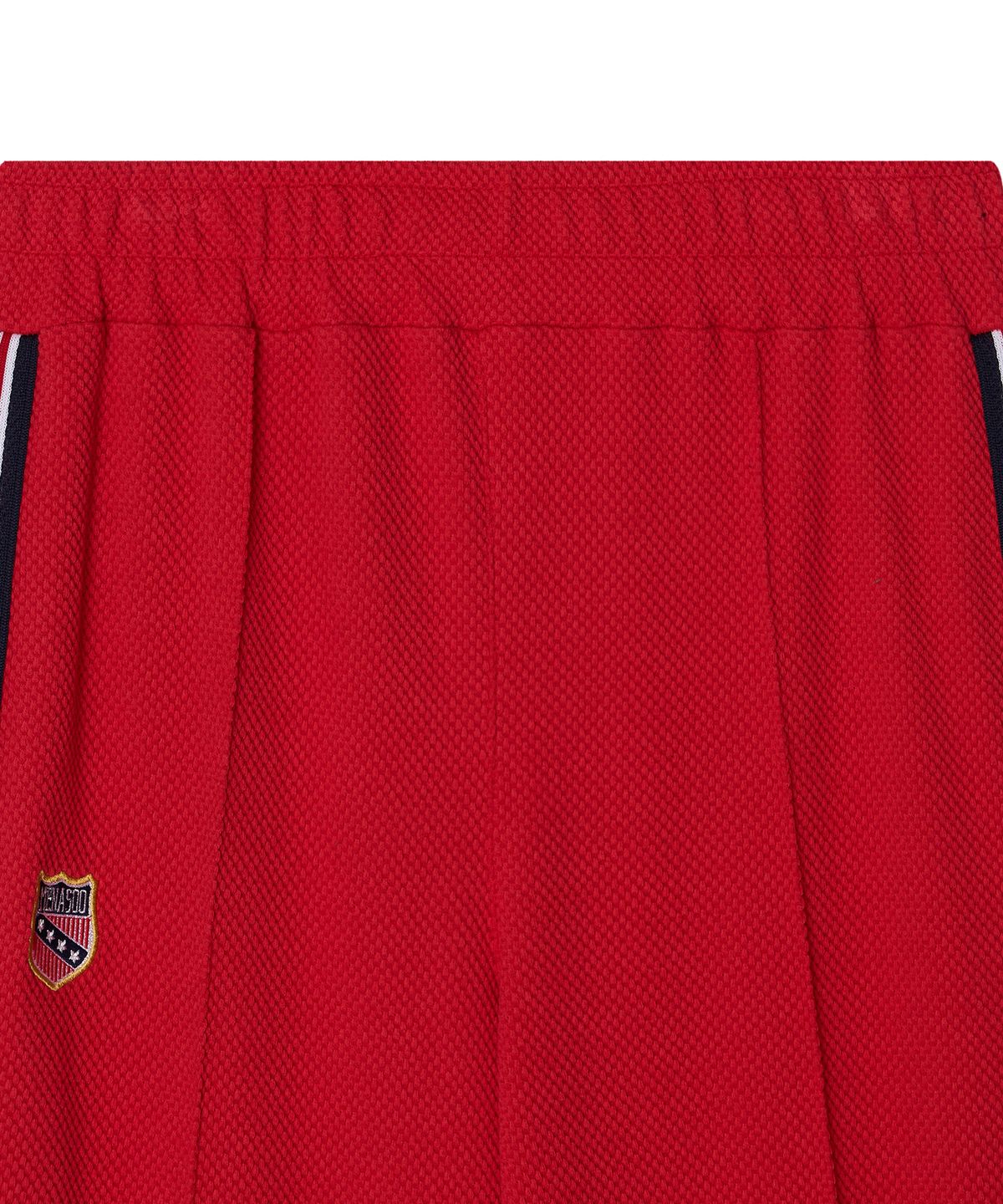 미나수(MENASOO) Waffle Wide Pants_Red