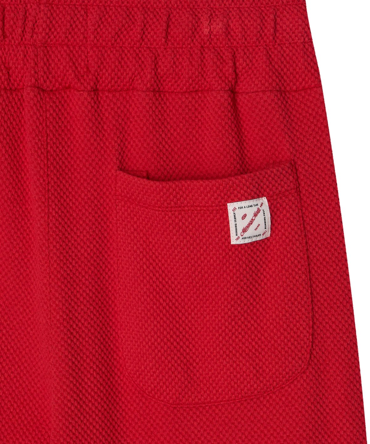 미나수(MENASOO) Waffle Wide Pants_Red