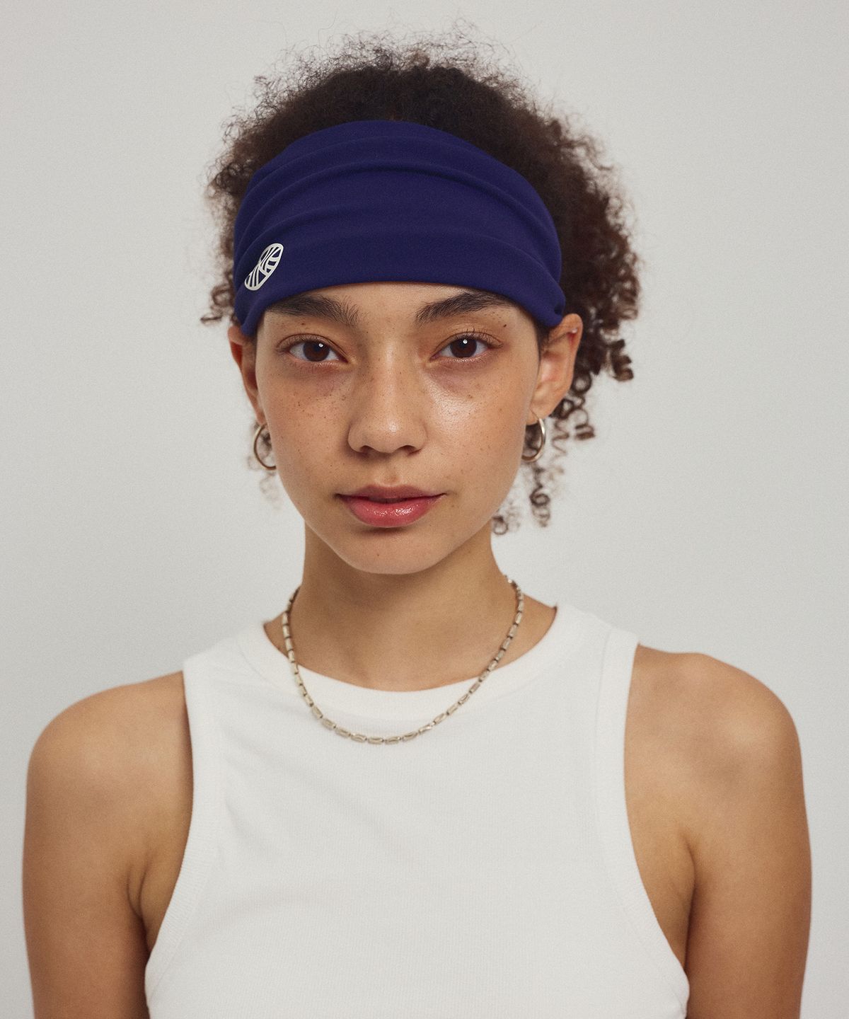 미나수(MENASOO) Menasoo Stretch Hairband_Navy