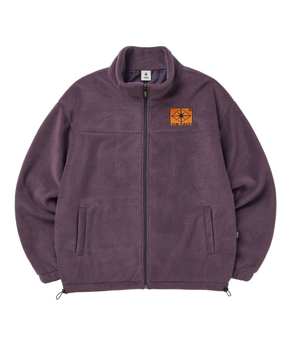 더파코(THE FACO) LOZENGE  LOGO FLEECE ZIPUP PURPLE