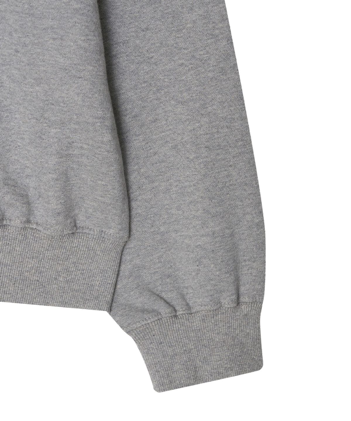 미나수(MENASOO) Round Neck Running Zipup Cardigan_Melange