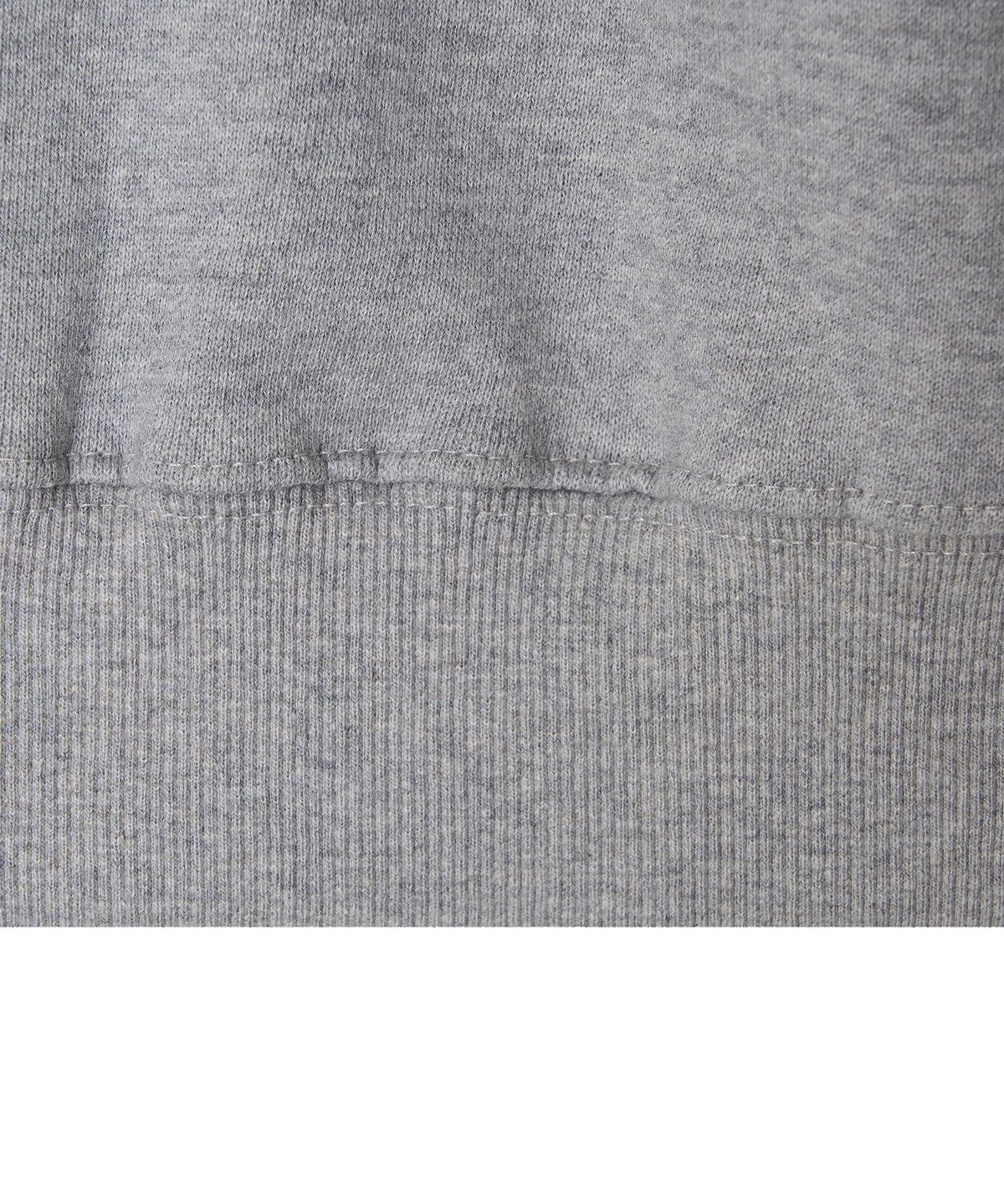 미나수(MENASOO) Round Neck Running Zipup Cardigan_Melange