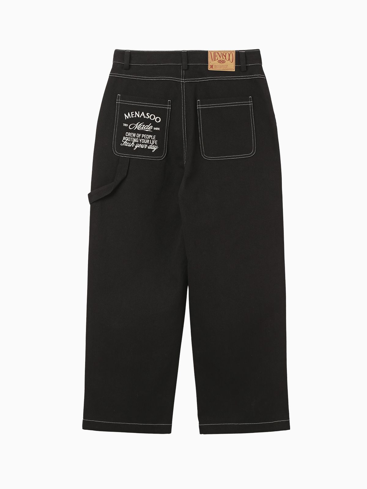 미나수(MENASOO) Washing Cotton Work Pants_Black