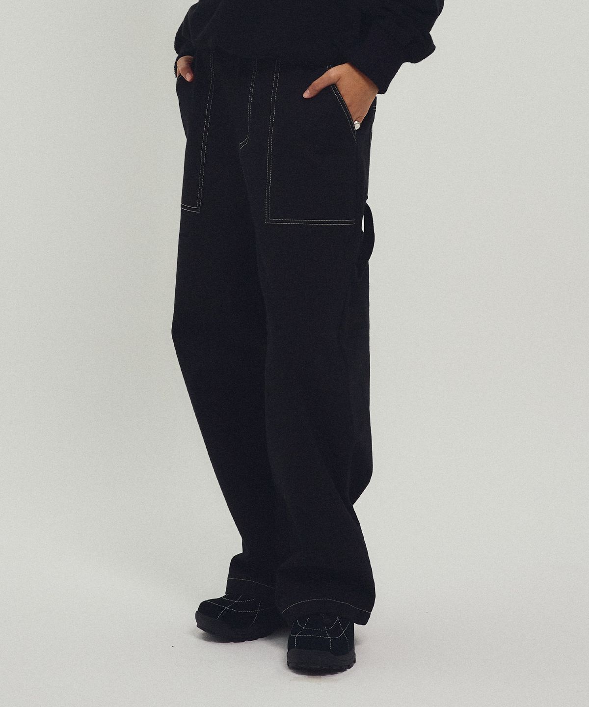 미나수(MENASOO) Washing Cotton Work Pants_Black