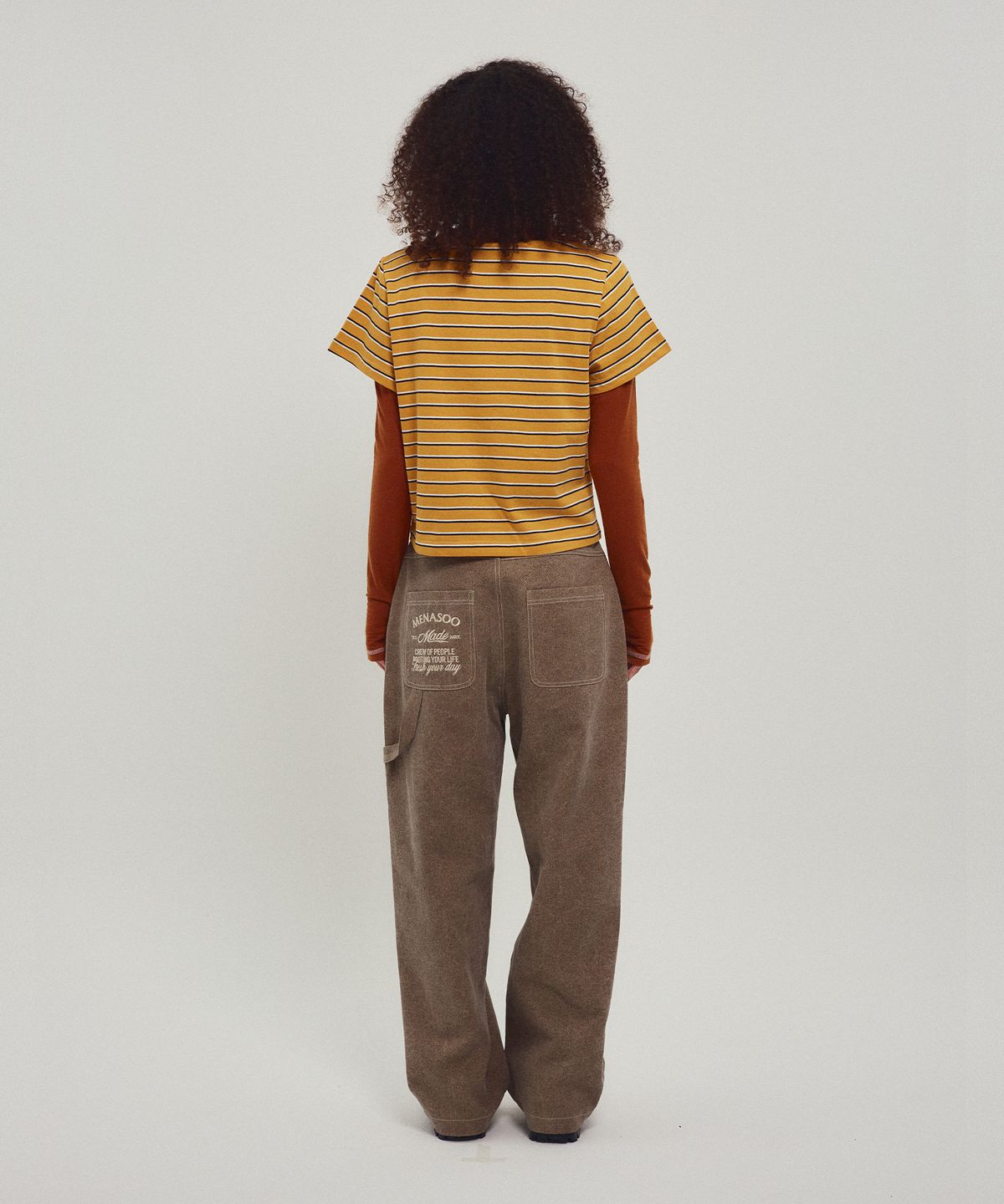 미나수(MENASOO) Washing Cotton Work Pants_Beige