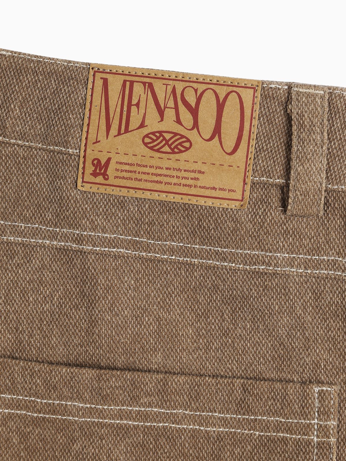 미나수(MENASOO) Washing Cotton Work Pants_Beige