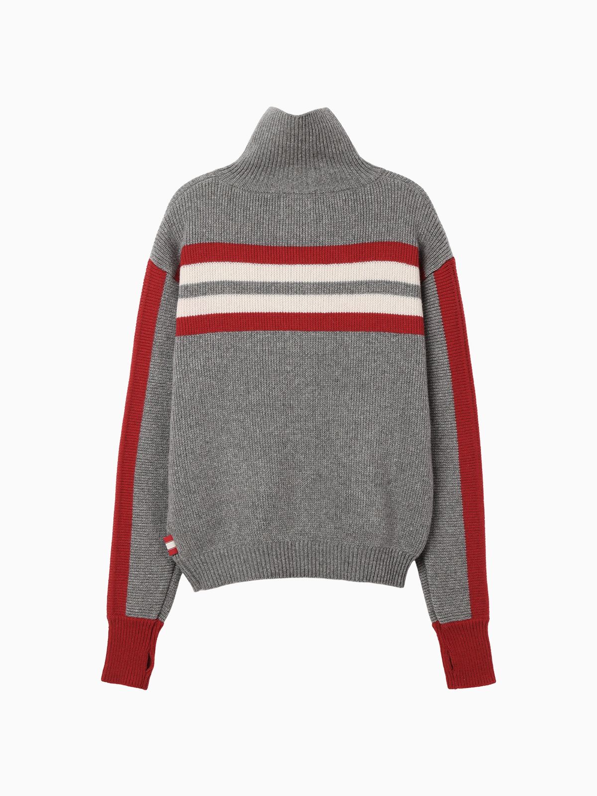 미나수(MENASOO) Zipup Knit Cardigan_Gray