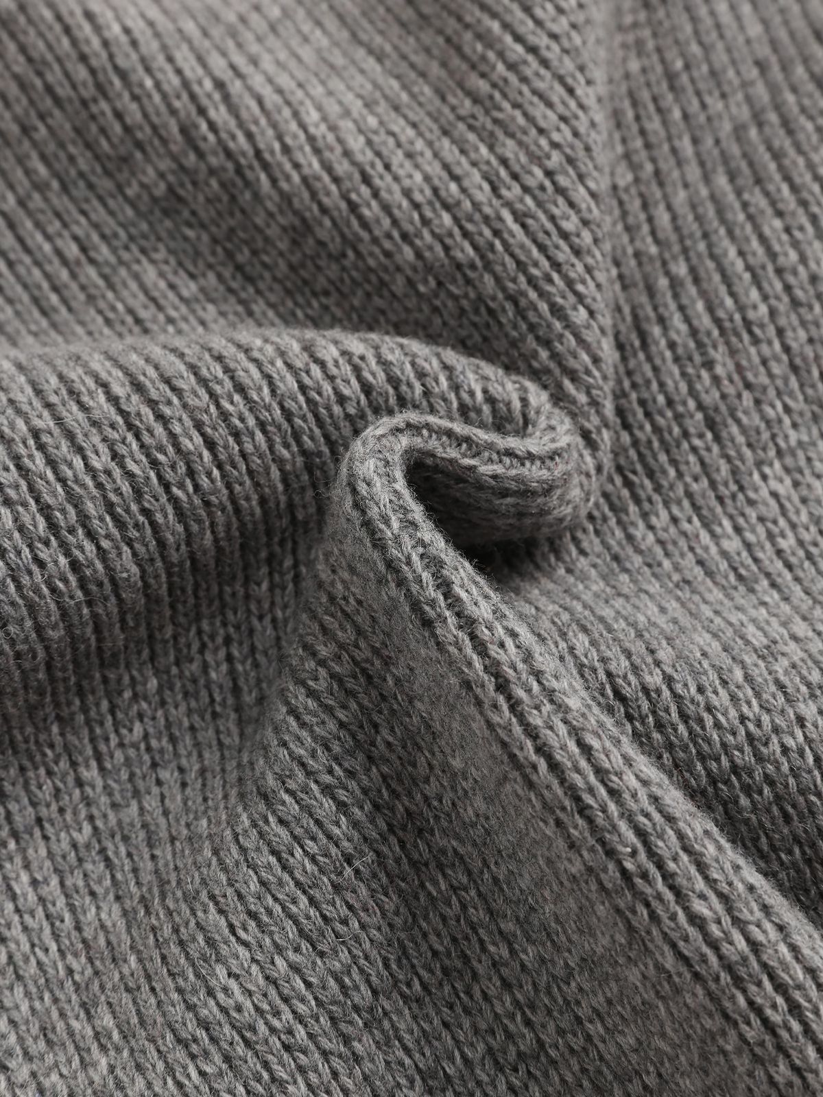 미나수(MENASOO) Zipup Knit Cardigan_Gray