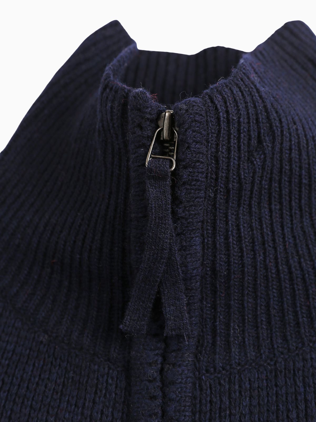 미나수(MENASOO) Zipup Knit Cardigan_Navy