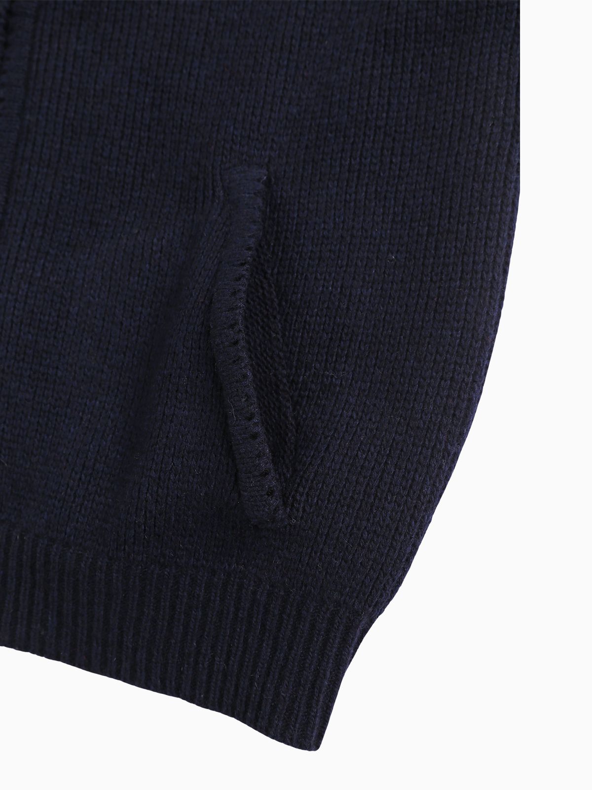 미나수(MENASOO) Zipup Knit Cardigan_Navy