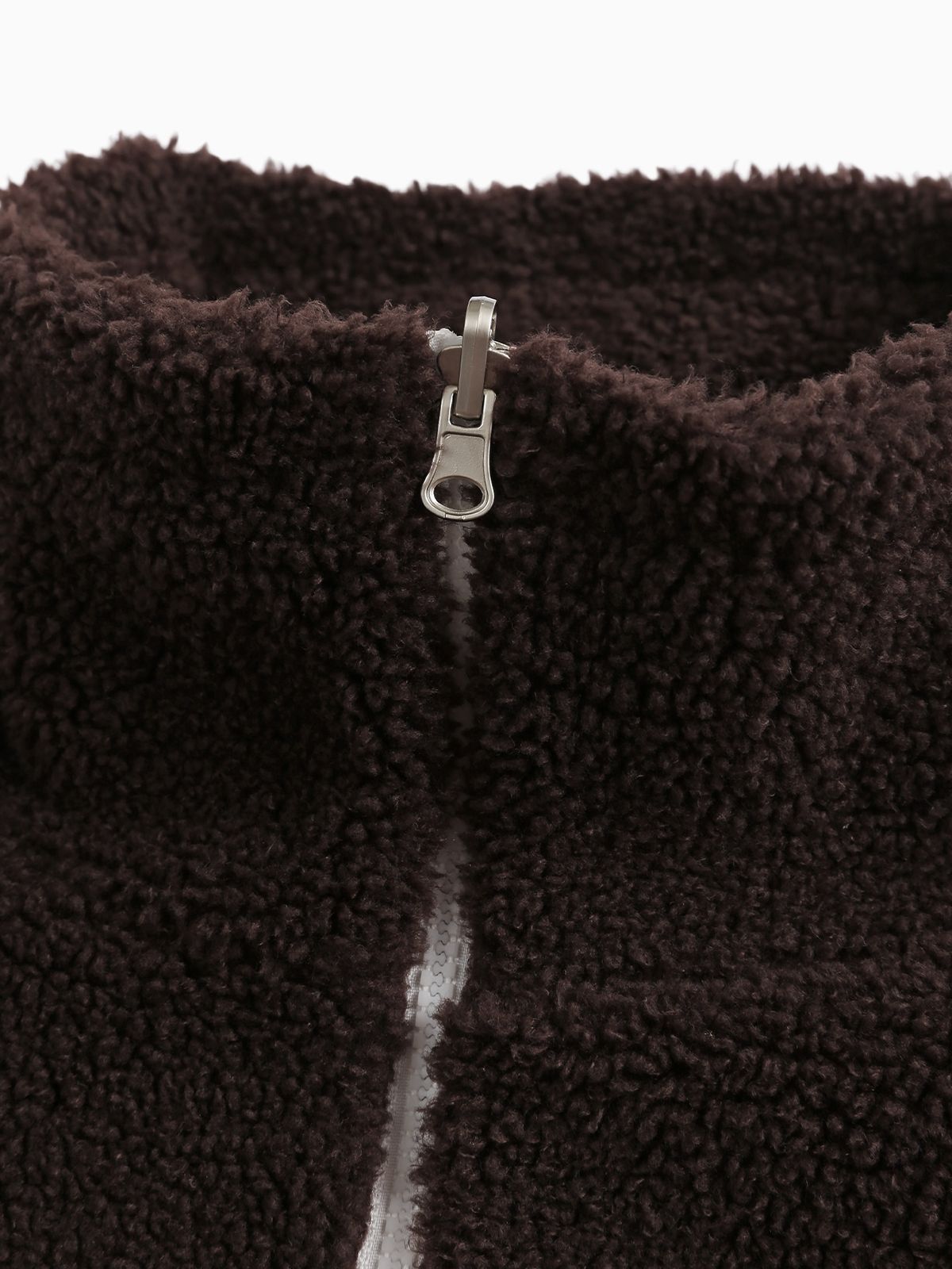미나수(MENASOO) Fleece Color Reversible Jumper_Brown