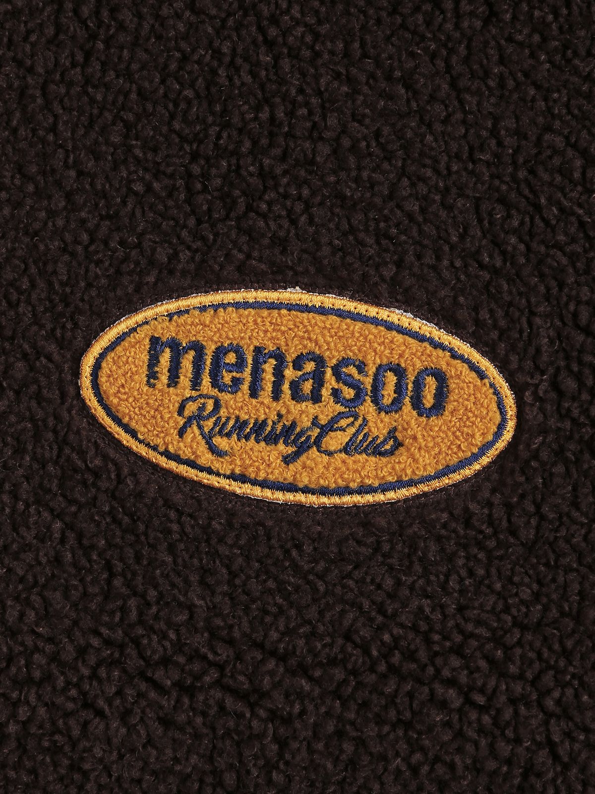 미나수(MENASOO) Fleece Color Reversible Jumper_Brown