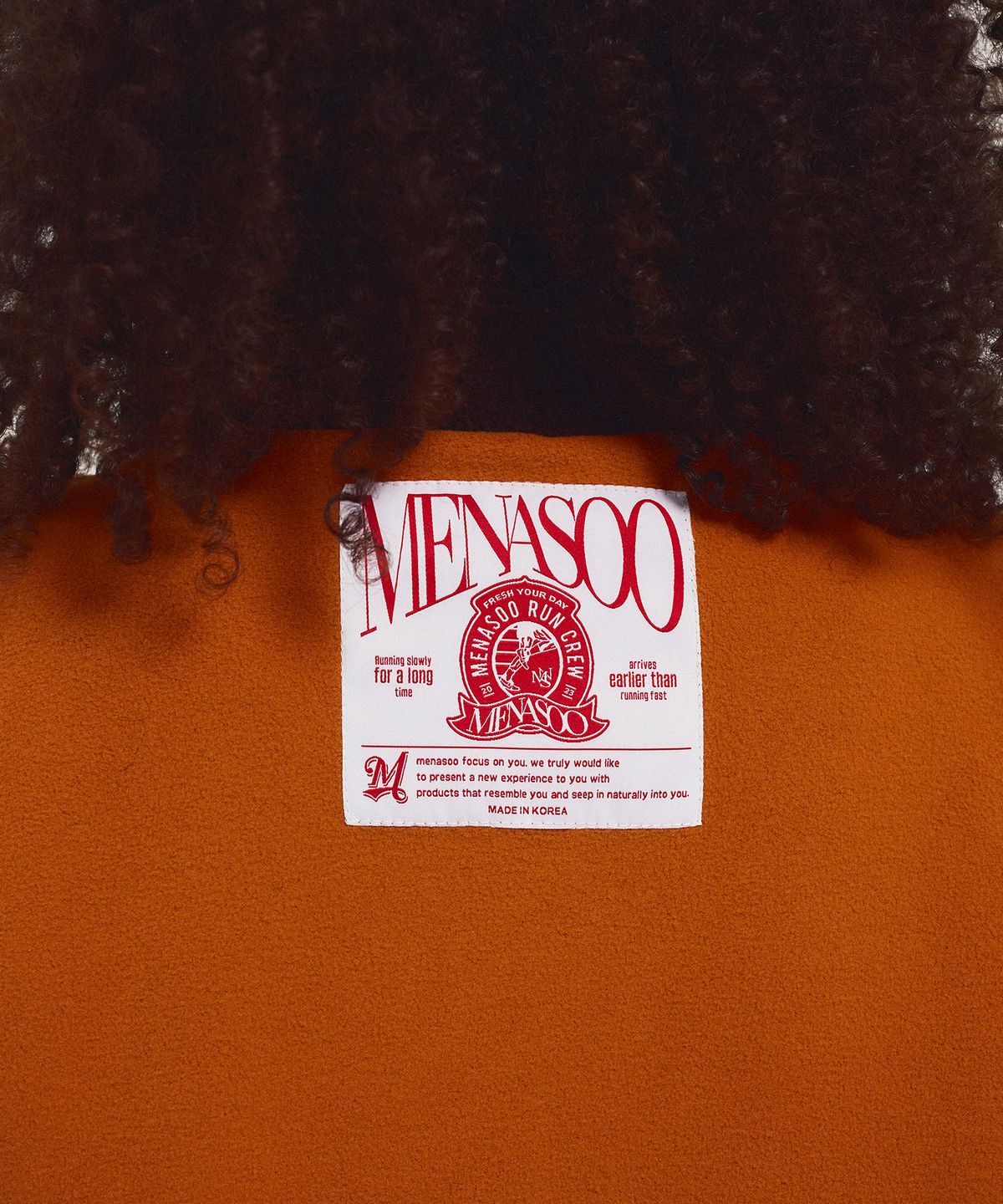 미나수(MENASOO) Fleece Color Reversible Jumper_Brown