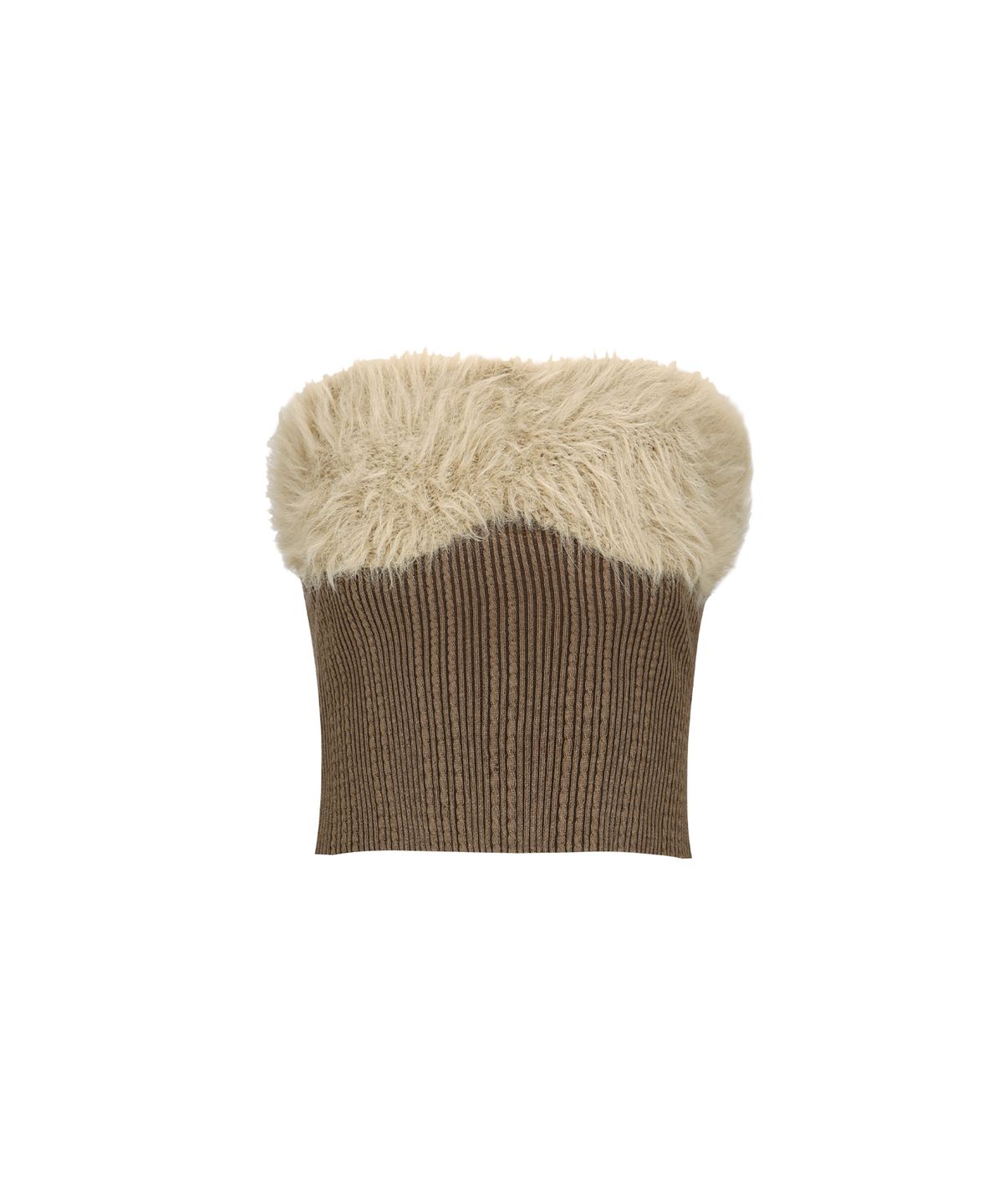 앤더슨벨(ADSB ANDERSSON BELL) 헤어리 니트 탑 atb1211w(BROWN)