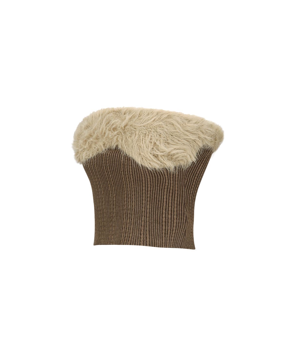 앤더슨벨(ADSB ANDERSSON BELL) 헤어리 니트 탑 atb1211w(BROWN)