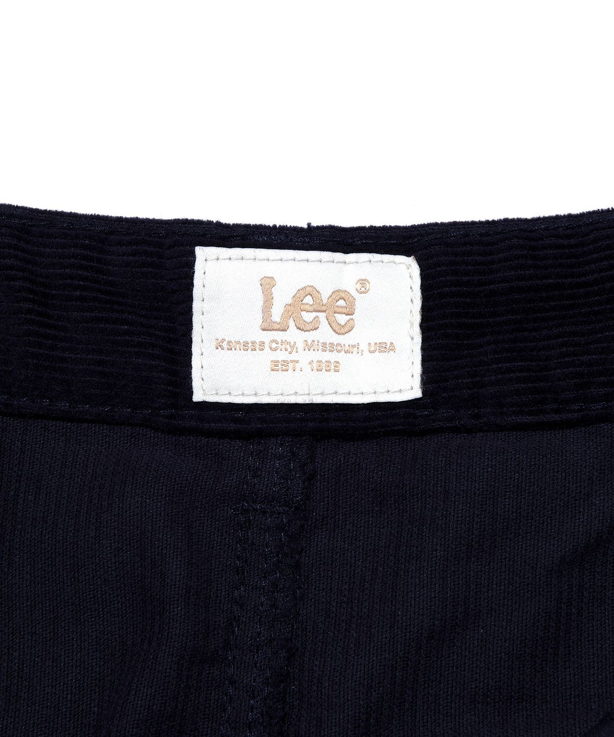 리(LEE) 코듀로이 미니 스커트 네이비