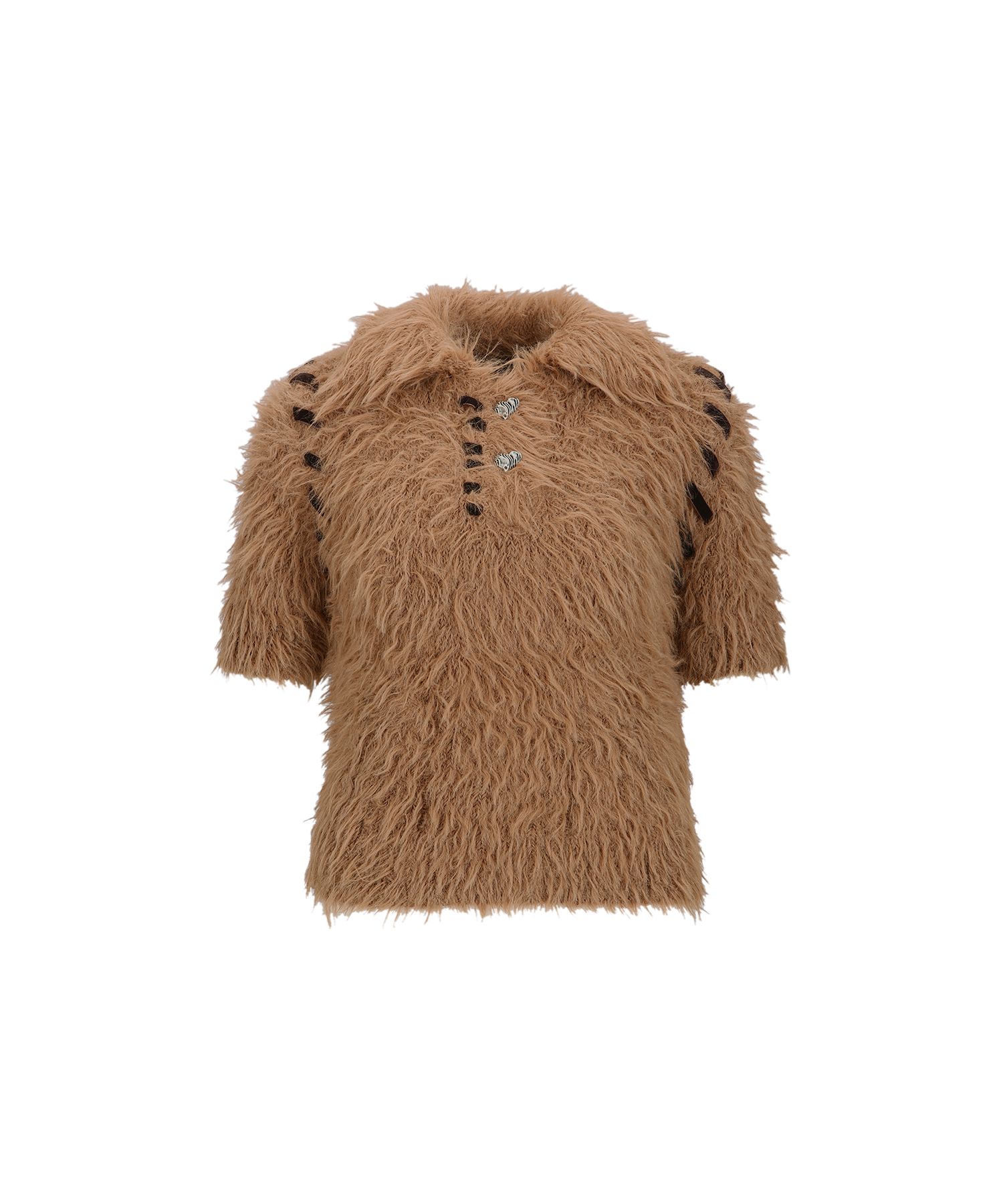 MUSINSA公式 | ANDERSSON BELL ベアニットポロトップ atb1186w(BROWN)