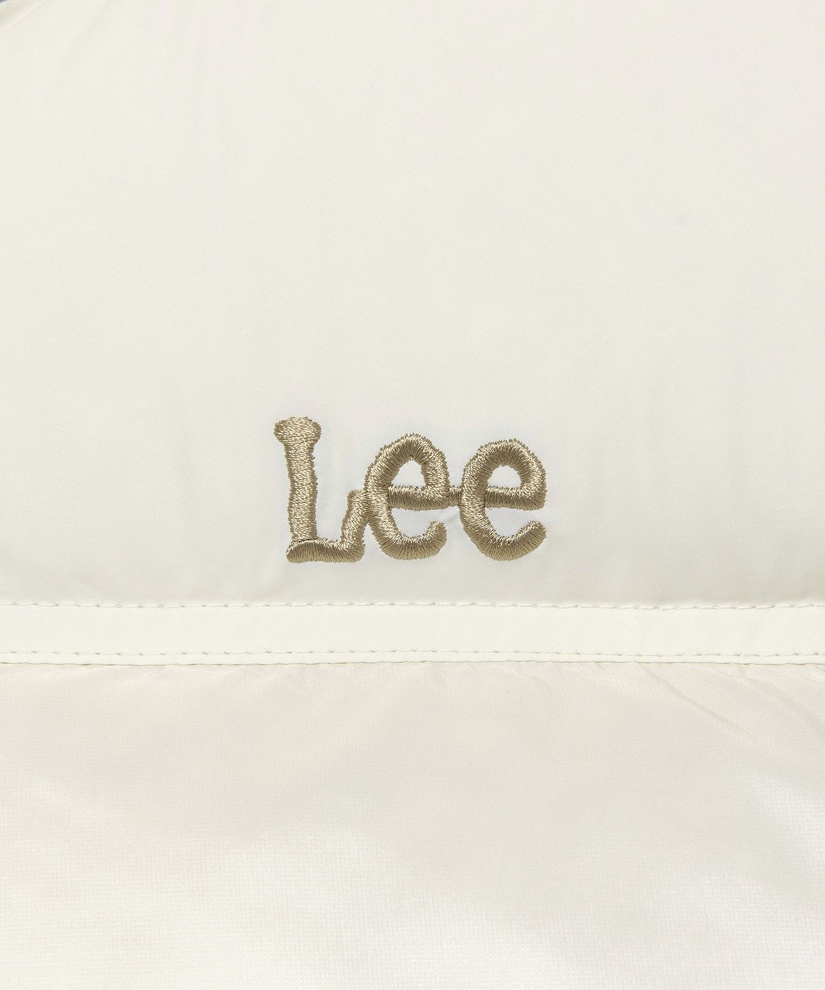 리(LEE) 우먼 릿지 크롭 다운 베스트 아이보리
