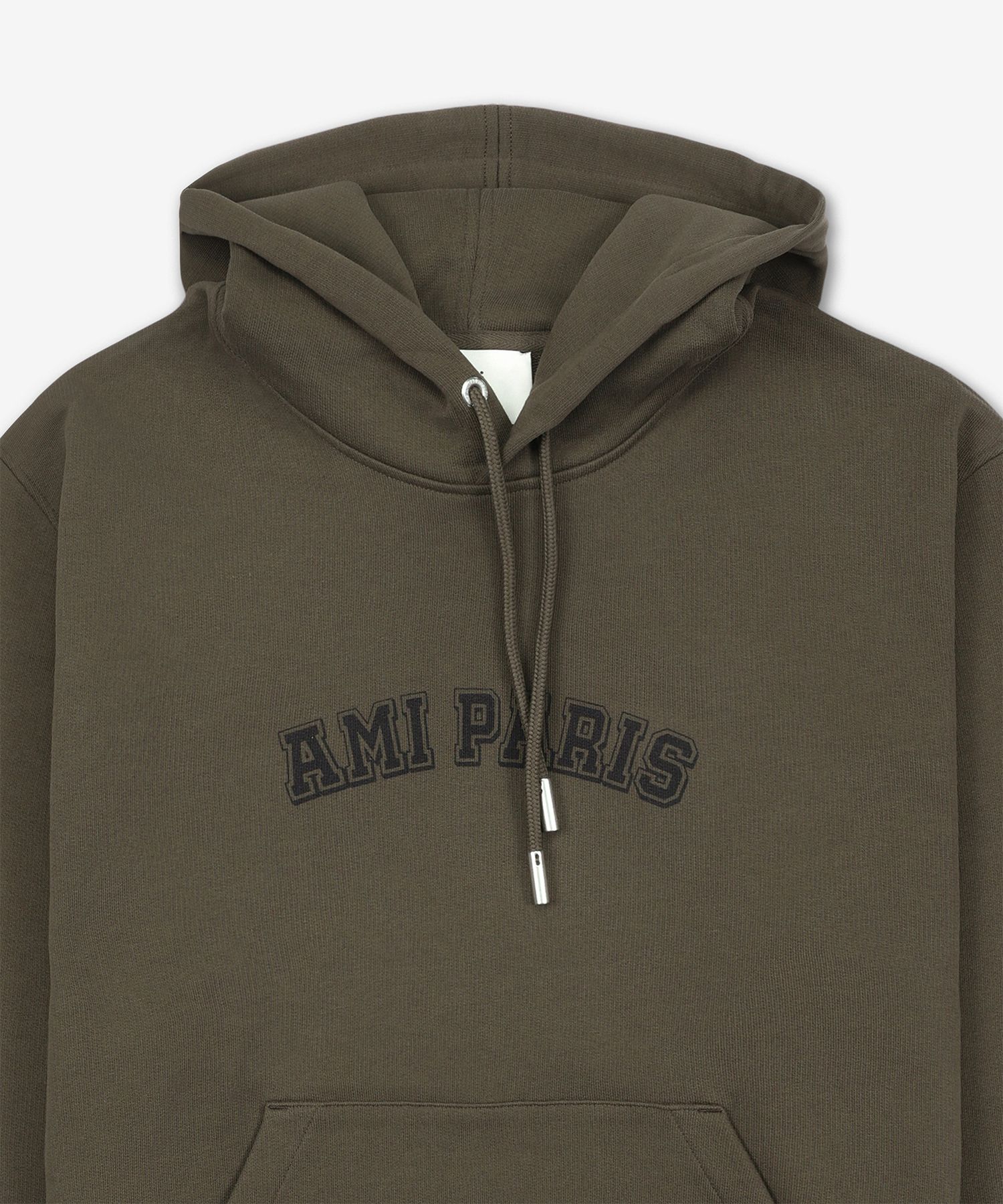 ★★AMI PARIS★★ AMI PARIS LOGO HOOD DARK COFFEE USW2477302 USW240.JE0091_3c6ac169-5437-