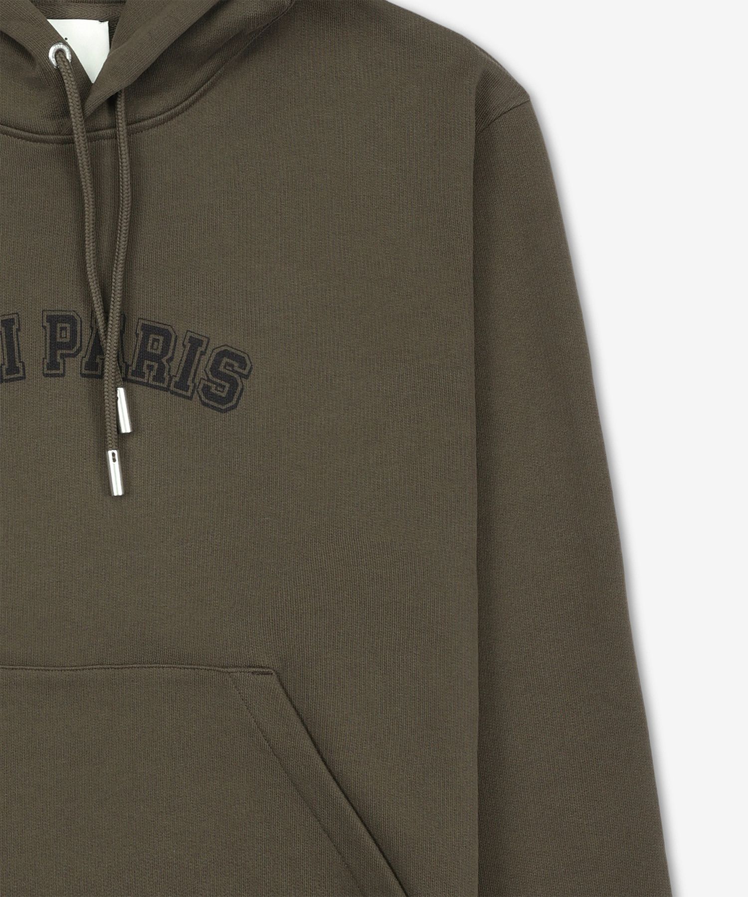 MUSINSA | AMI AMI PARIS Logo Hoodie - Dark Coffee / USW247730221
