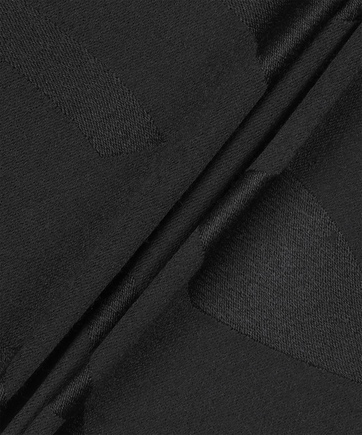 생로랑(SAINT LAURENT) 울 자카드 모노그램 스카프 - 블랙 / 7194283Y2101000