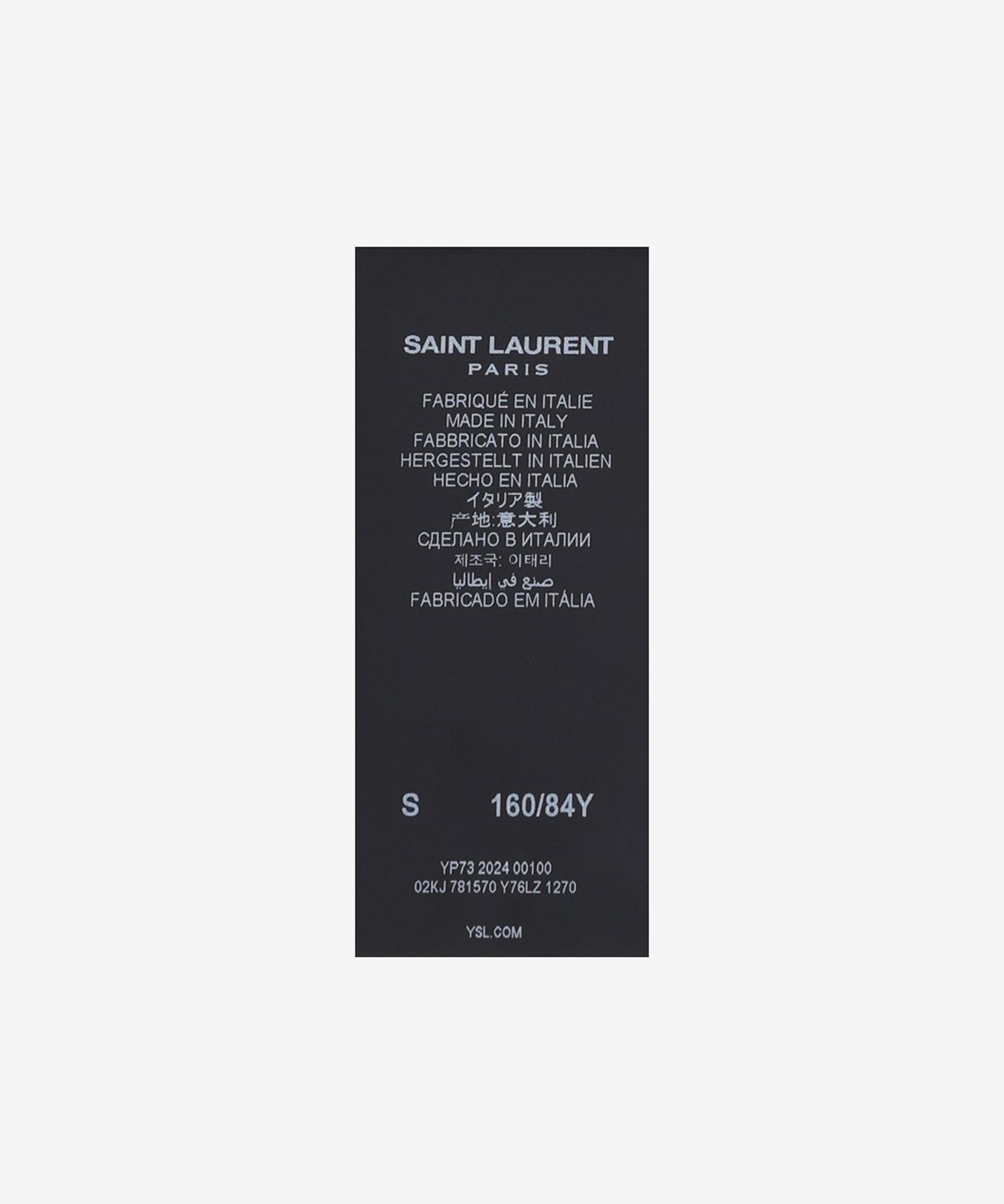 생로랑(SAINT LAURENT) 캐시미어 및 실크 라운드 넥 니트 - 샤본 / 781570Y76LZ1270