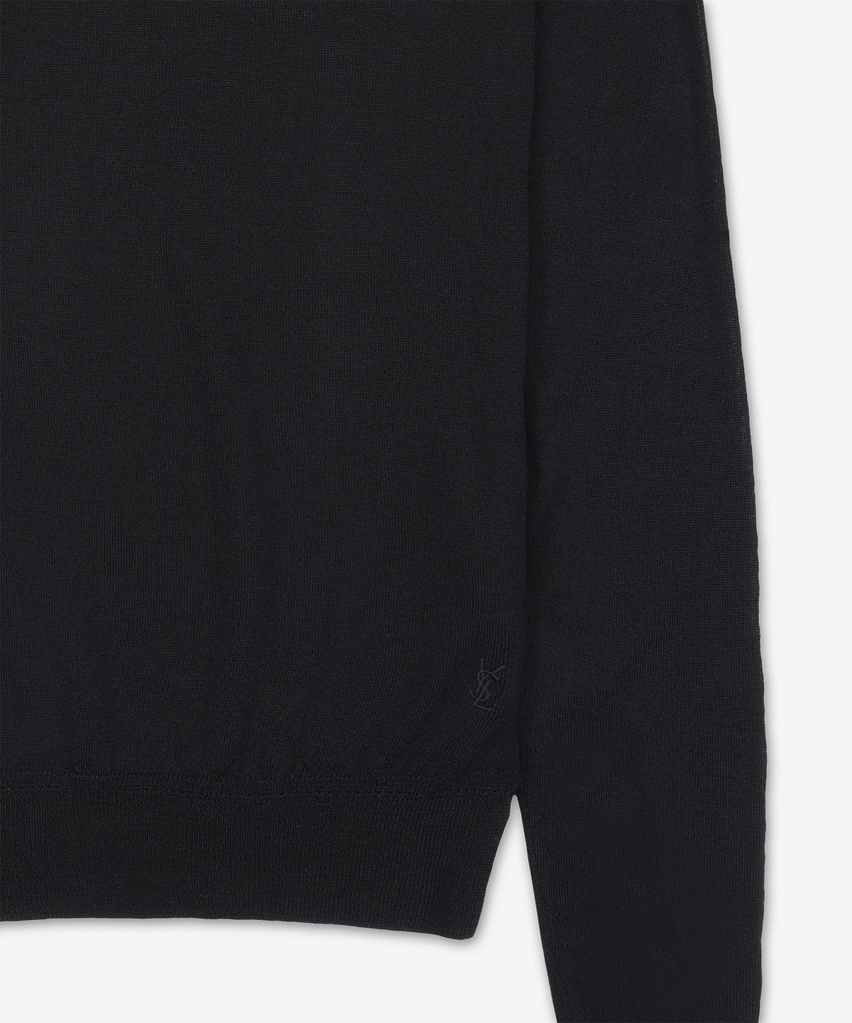 생로랑(SAINT LAURENT) 카상드르 울 터틀 넥 니트 - 블랙 / 800713Y76HF1000