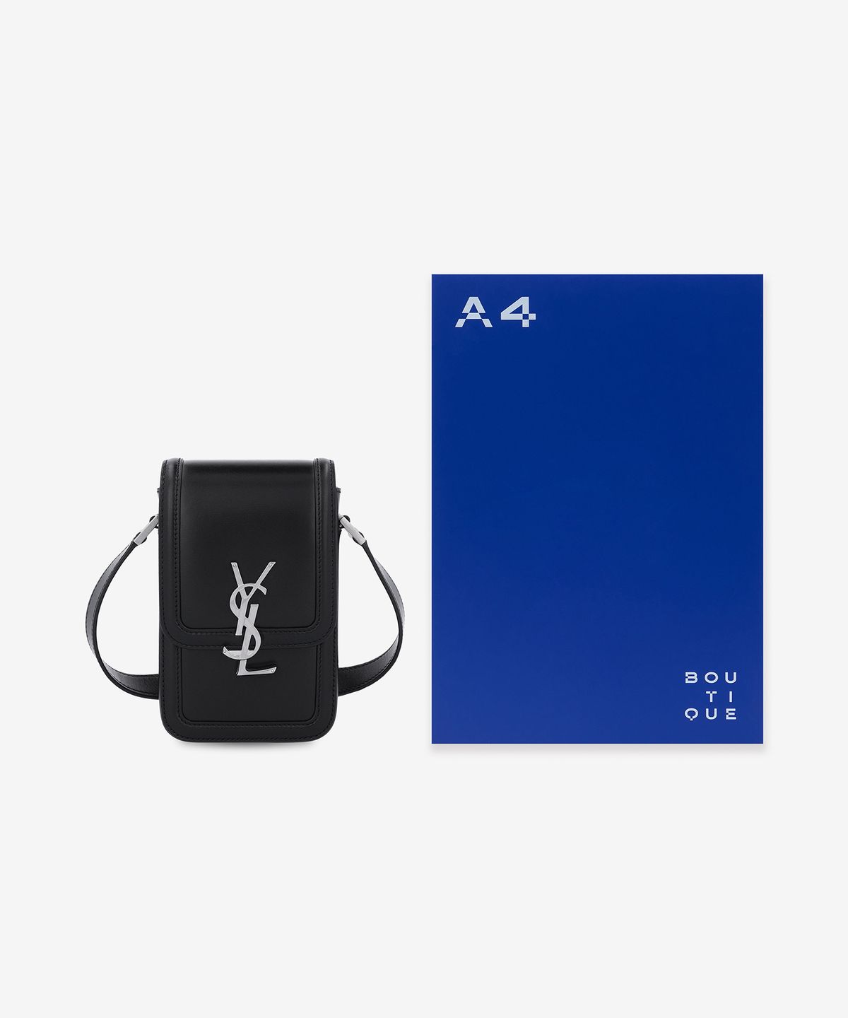 생로랑(SAINT LAURENT) 미니 모노그램 솔페리노 크로스백 - 블랙:실버 / 7539630SX0E1000