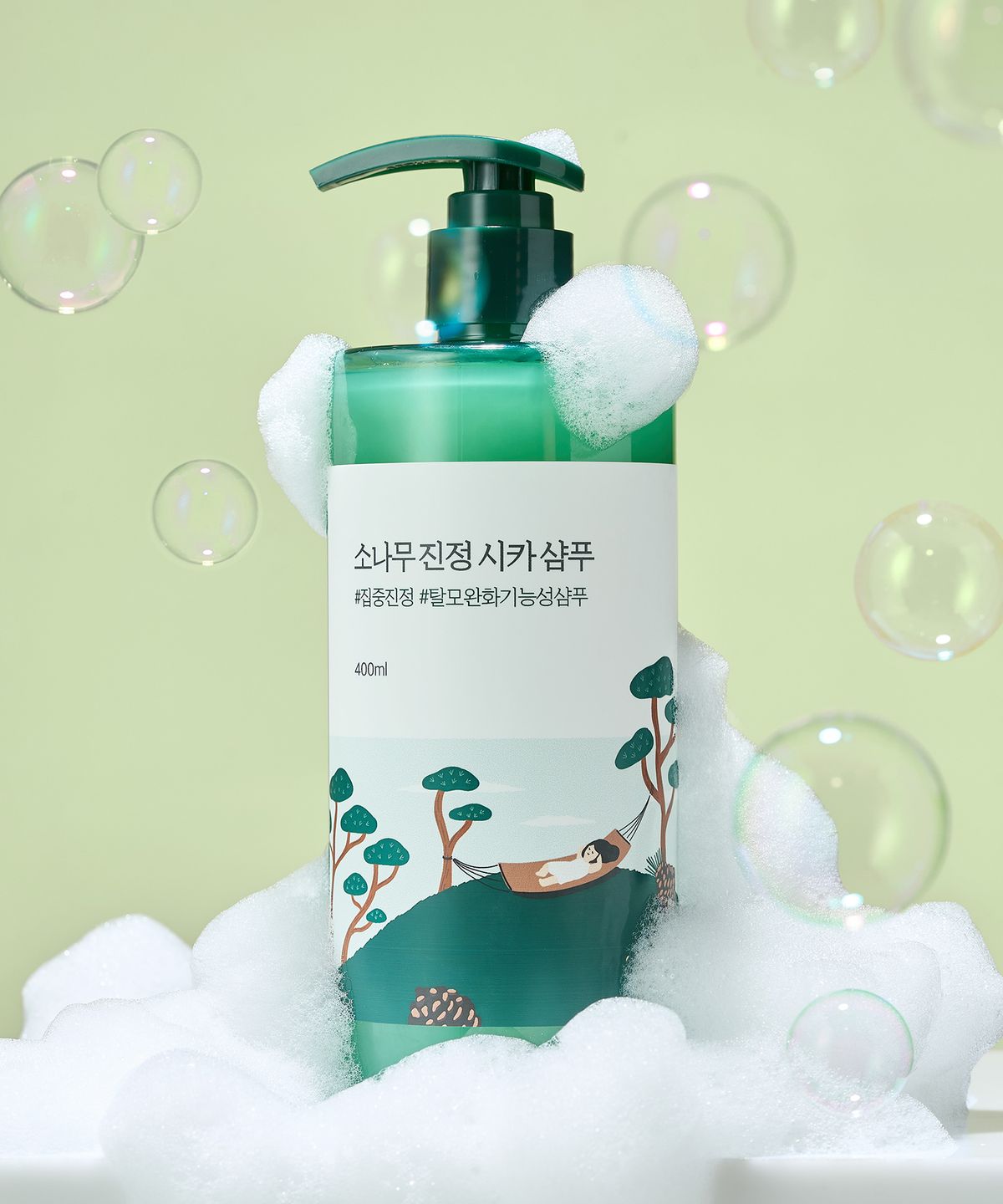 라운드랩(ROUNDLAB) 소나무 진정 시카 샴푸 400ml