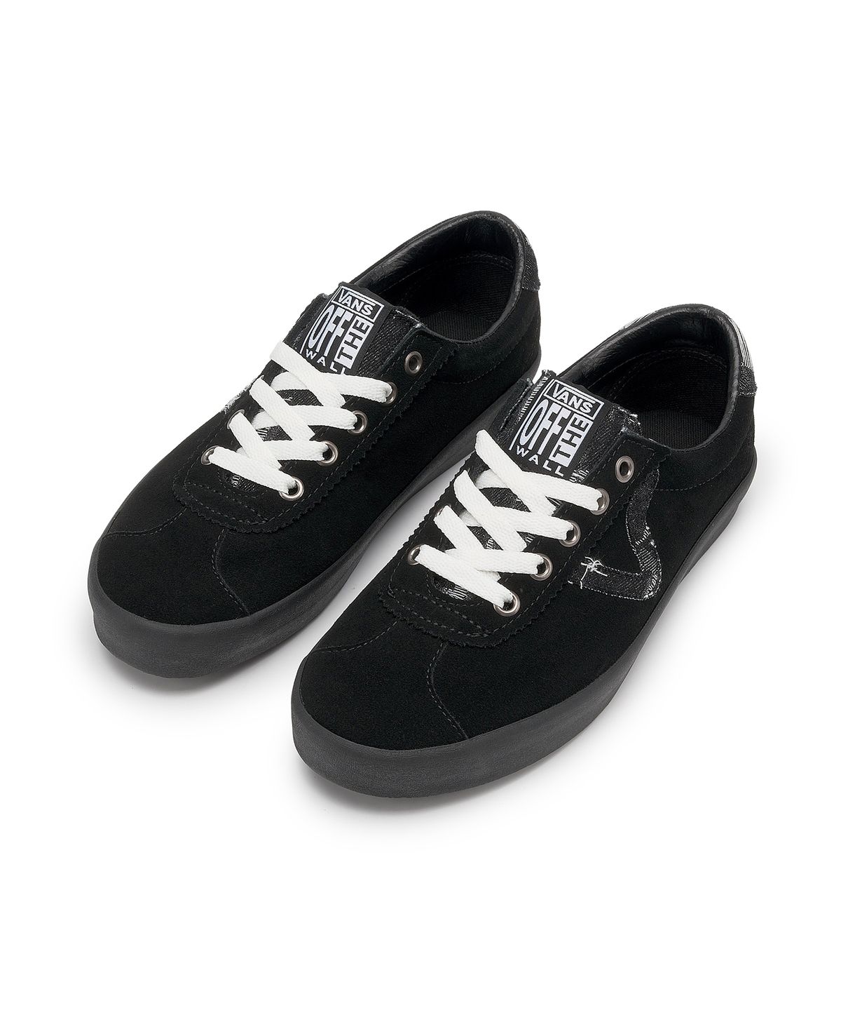반스(VANS) 스포츠 로우 - (데님 디스트로이) 블랙:블랙 / VN000CTDBKA1